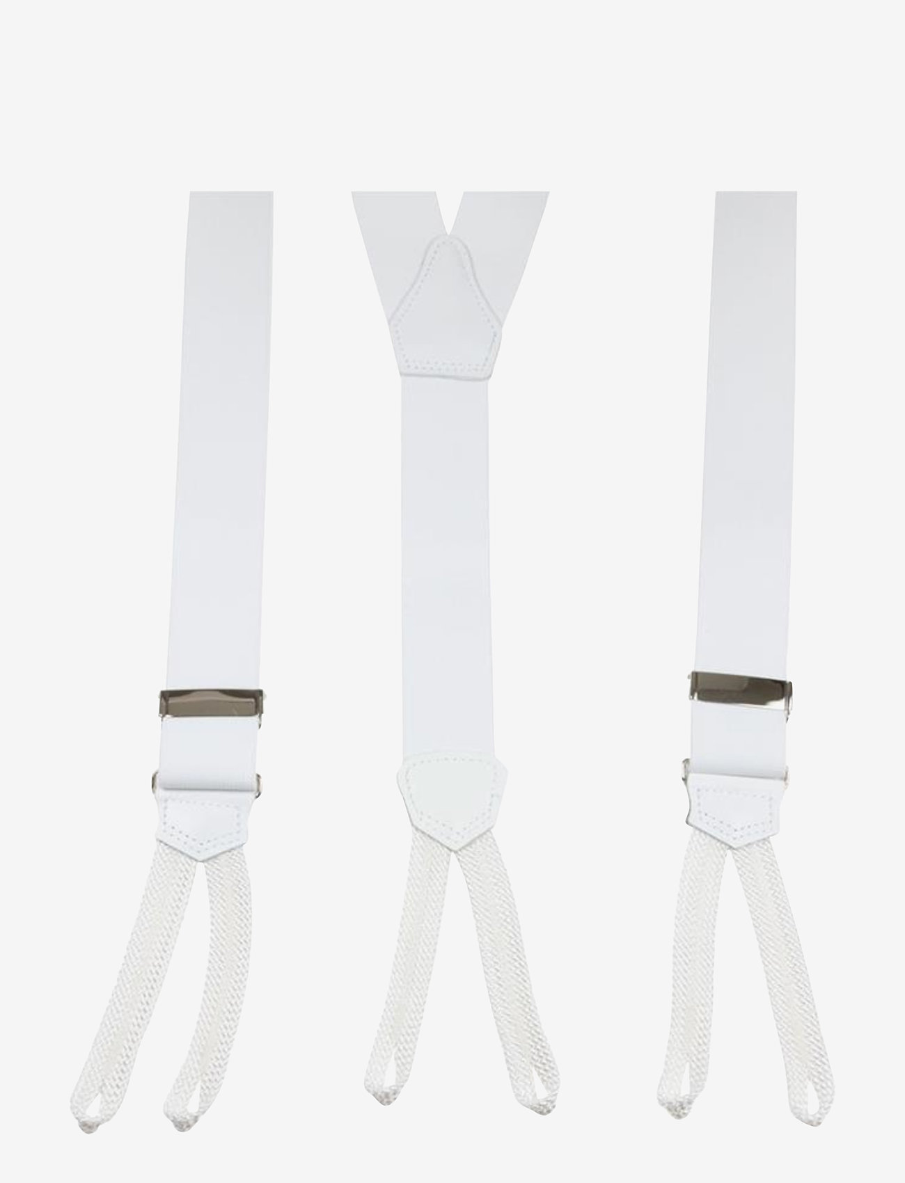 Portia 1924 - Suspenders Textile ends - hosenträger - white - 2