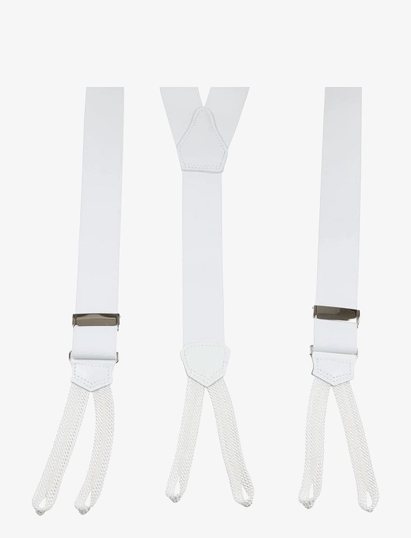 Portia 1924 - Suspenders Textile ends - hosenträger - white - 2