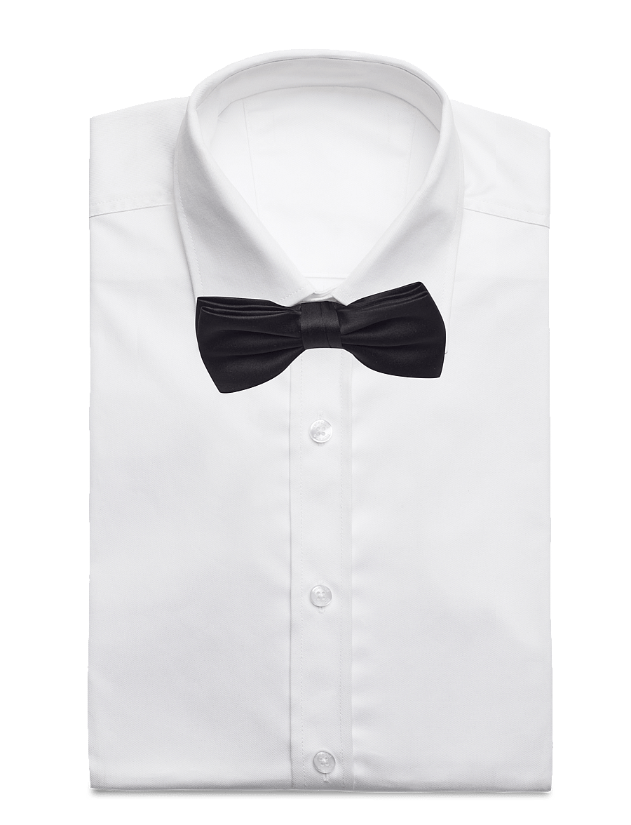 Portia 1924 - Solid Bow Tie Polyester - fliegen - black - 3
