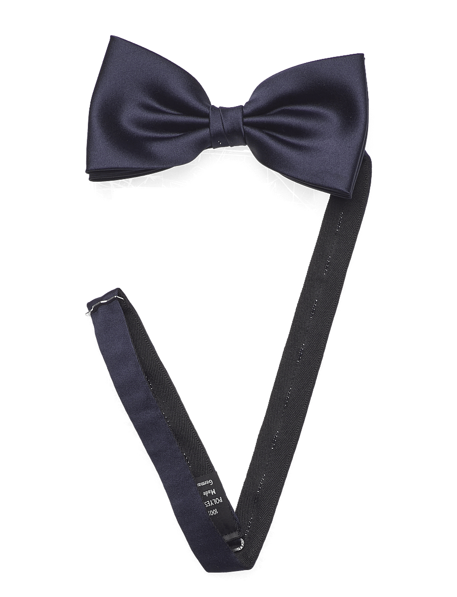 Portia 1924 - Solid Bow Tie Polyester - fliegen - dark blue - 1