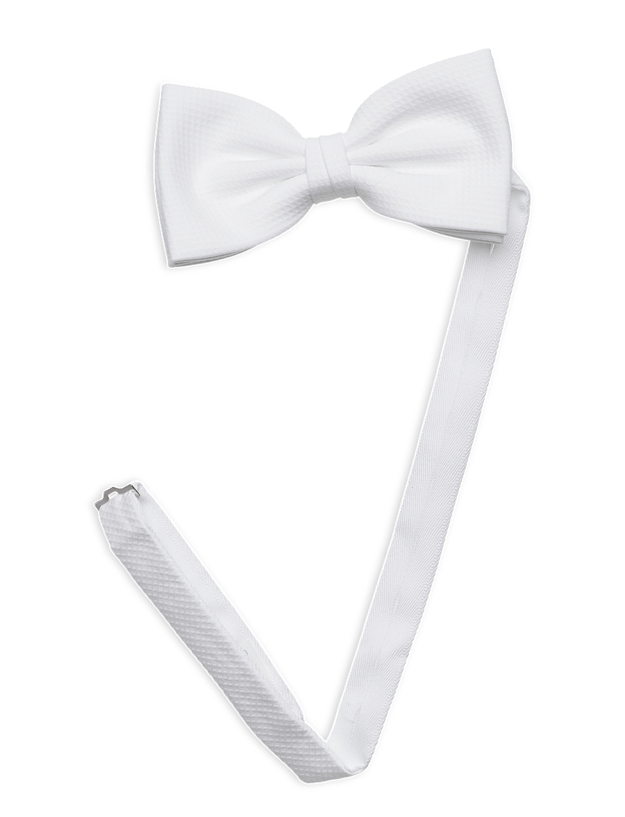 Portia 1924 - Pique Bow Tie - muchy - white - 1