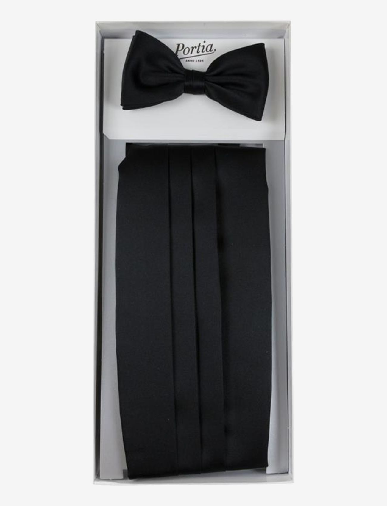 Portia 1924 - Polyester Cummerbund Set - fliegen - black - 0