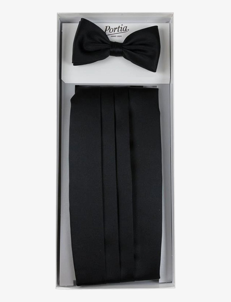 Portia 1924 - Polyester Cummerbund Set - fliegen - black - 0