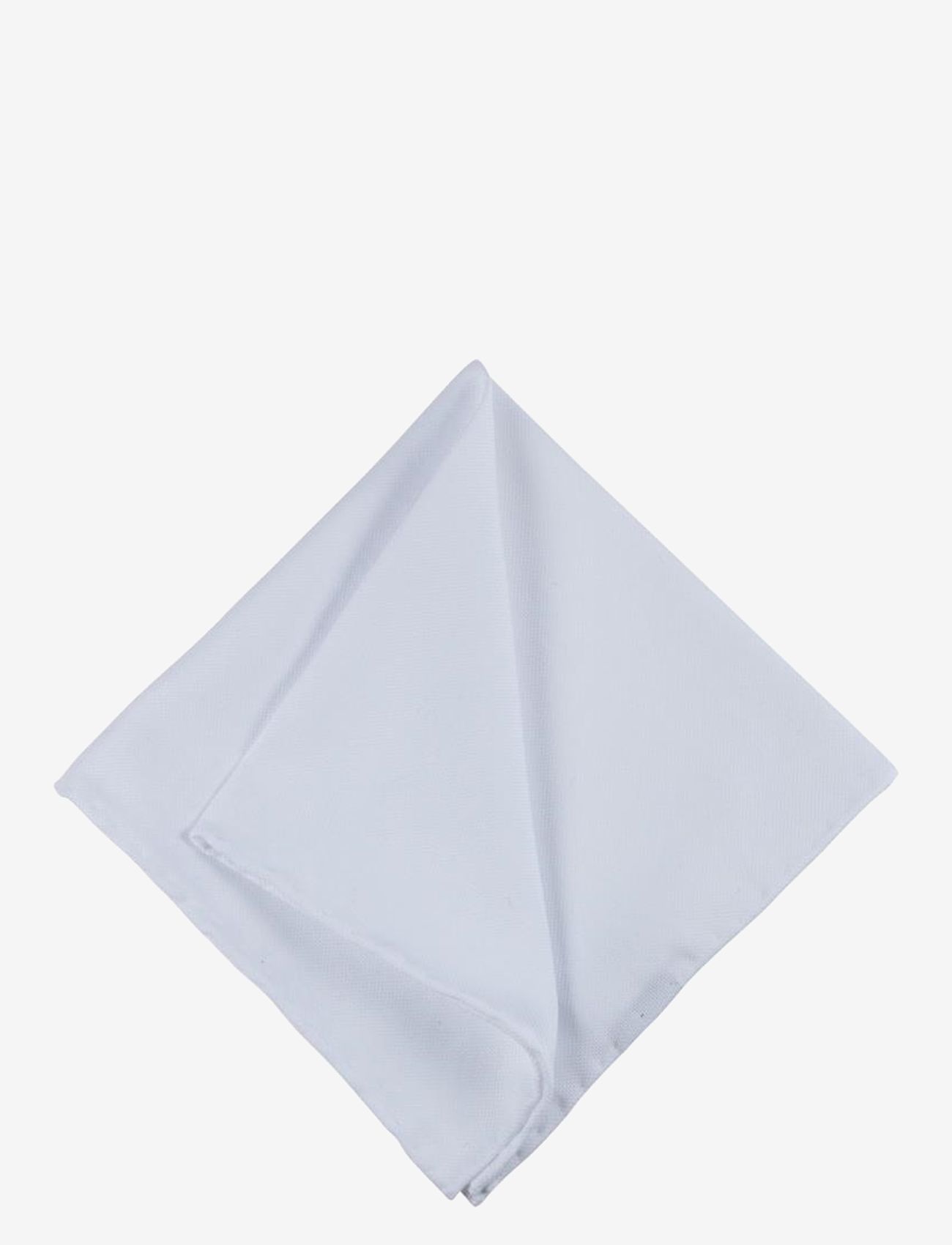 Portia 1924 - Solid Cotton Pocket Square - pocket squares - white - 0