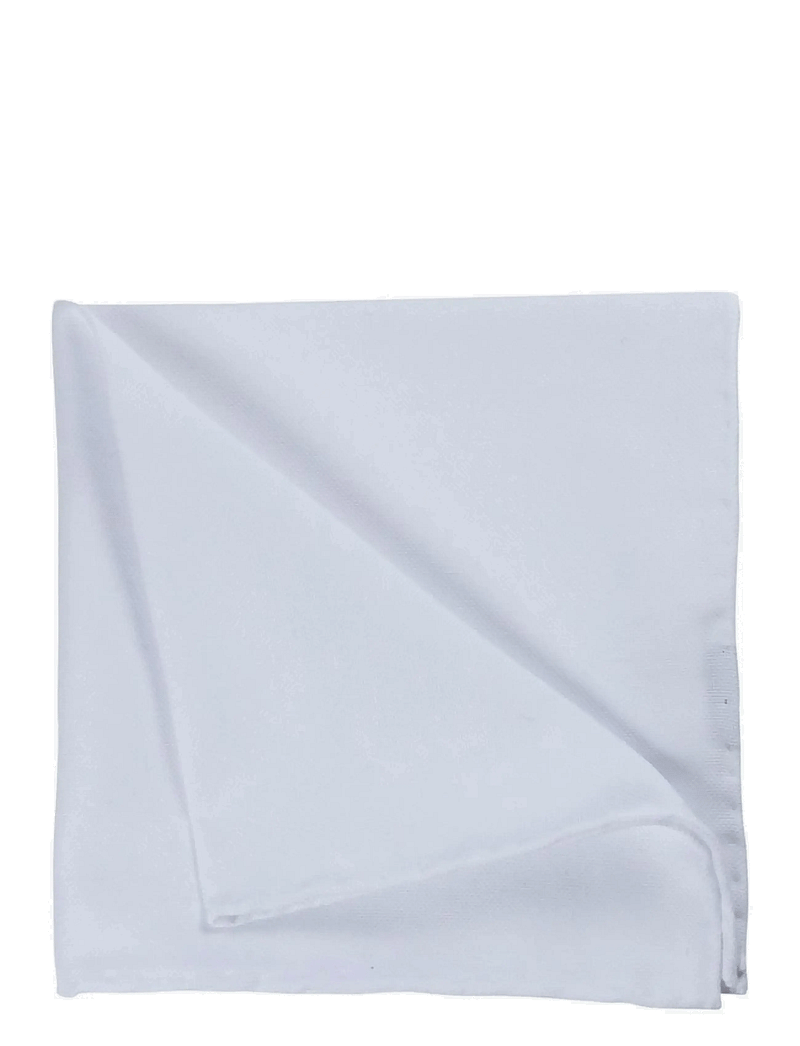 Portia 1924 - Solid Cotton Pocket Square - pocket squares - white - 1