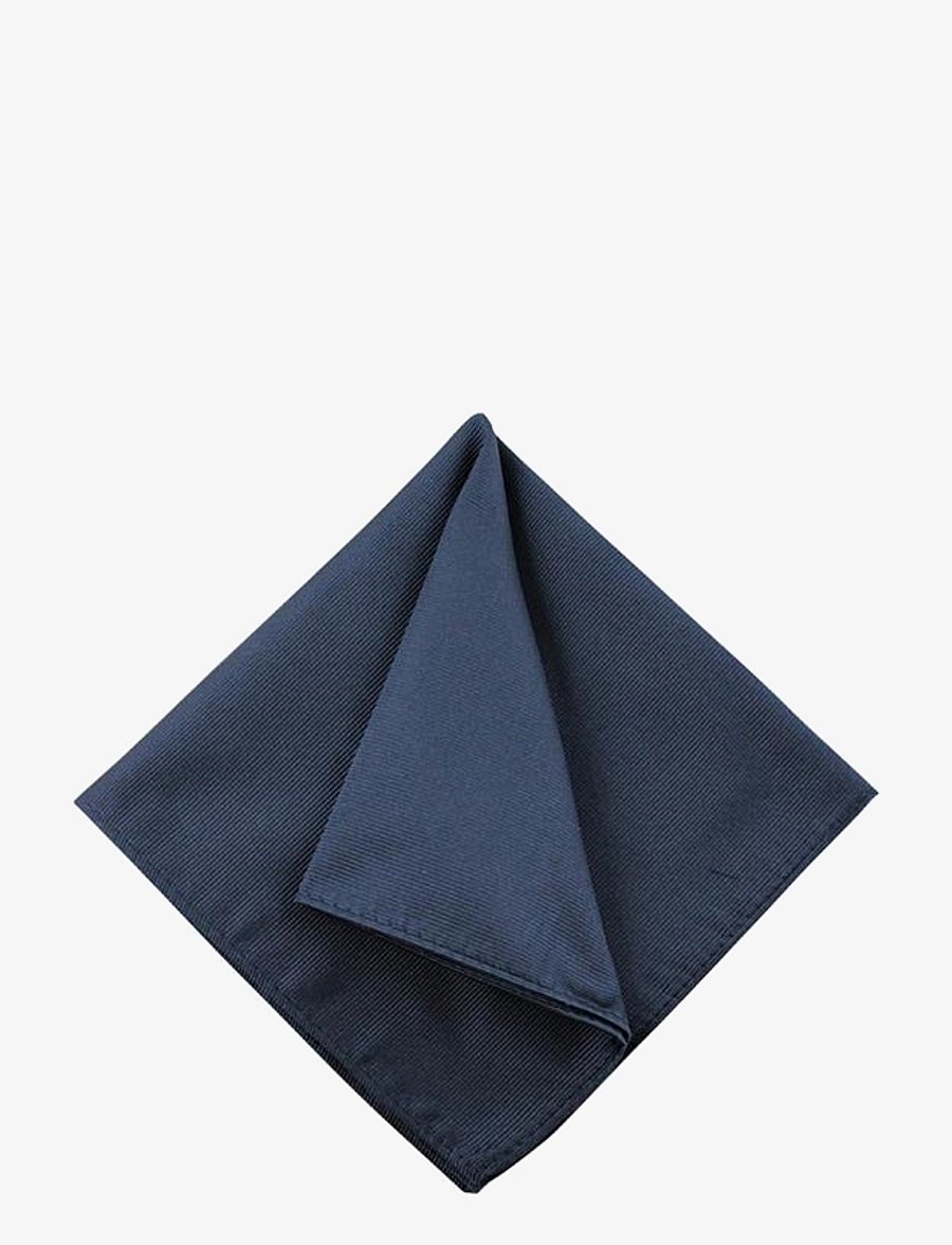 Portia 1924 - Solid Silk Pocket Square - taskurätid - navy - 0