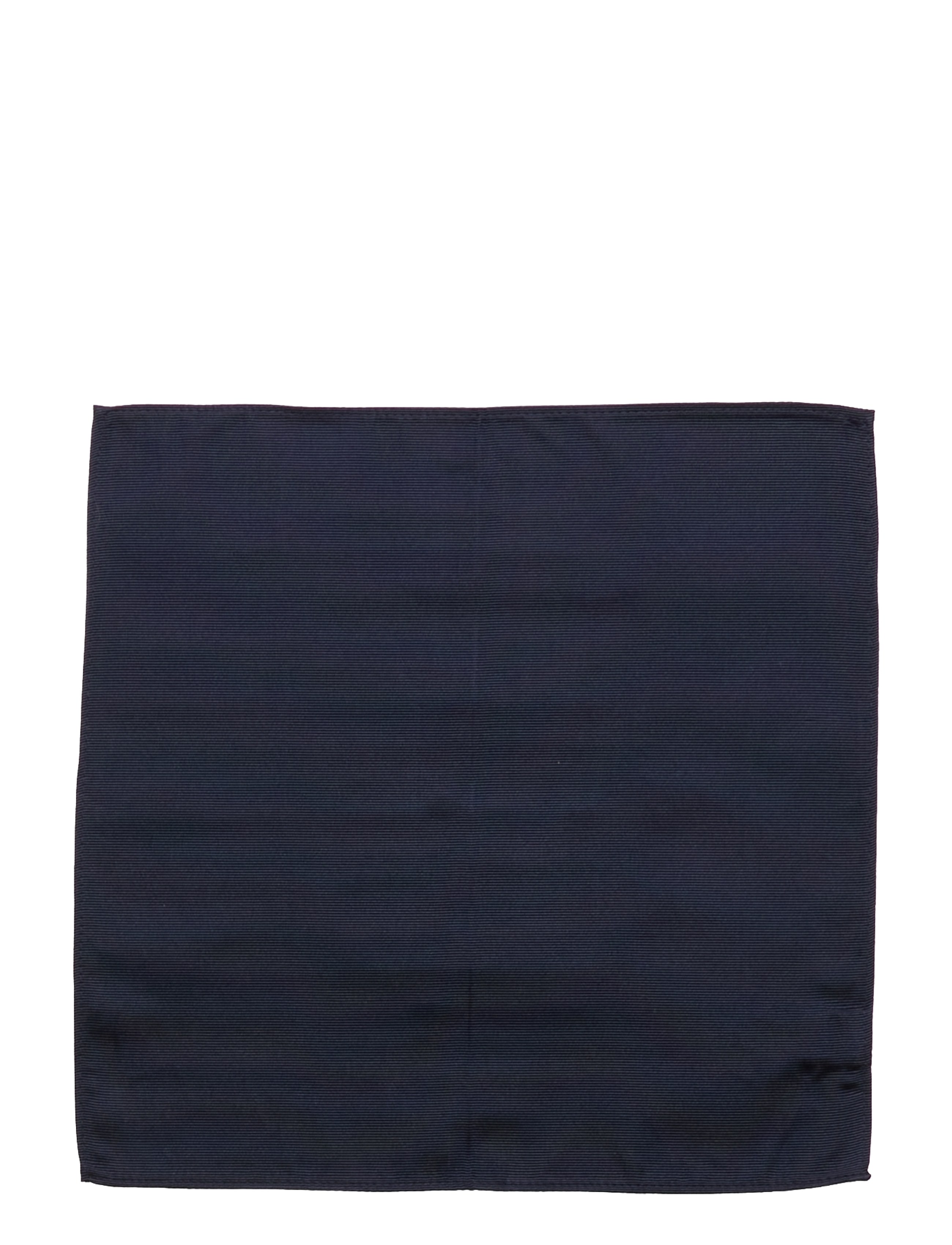 Portia 1924 - Solid Silk Pocket Square - lommeklude - navy - 1