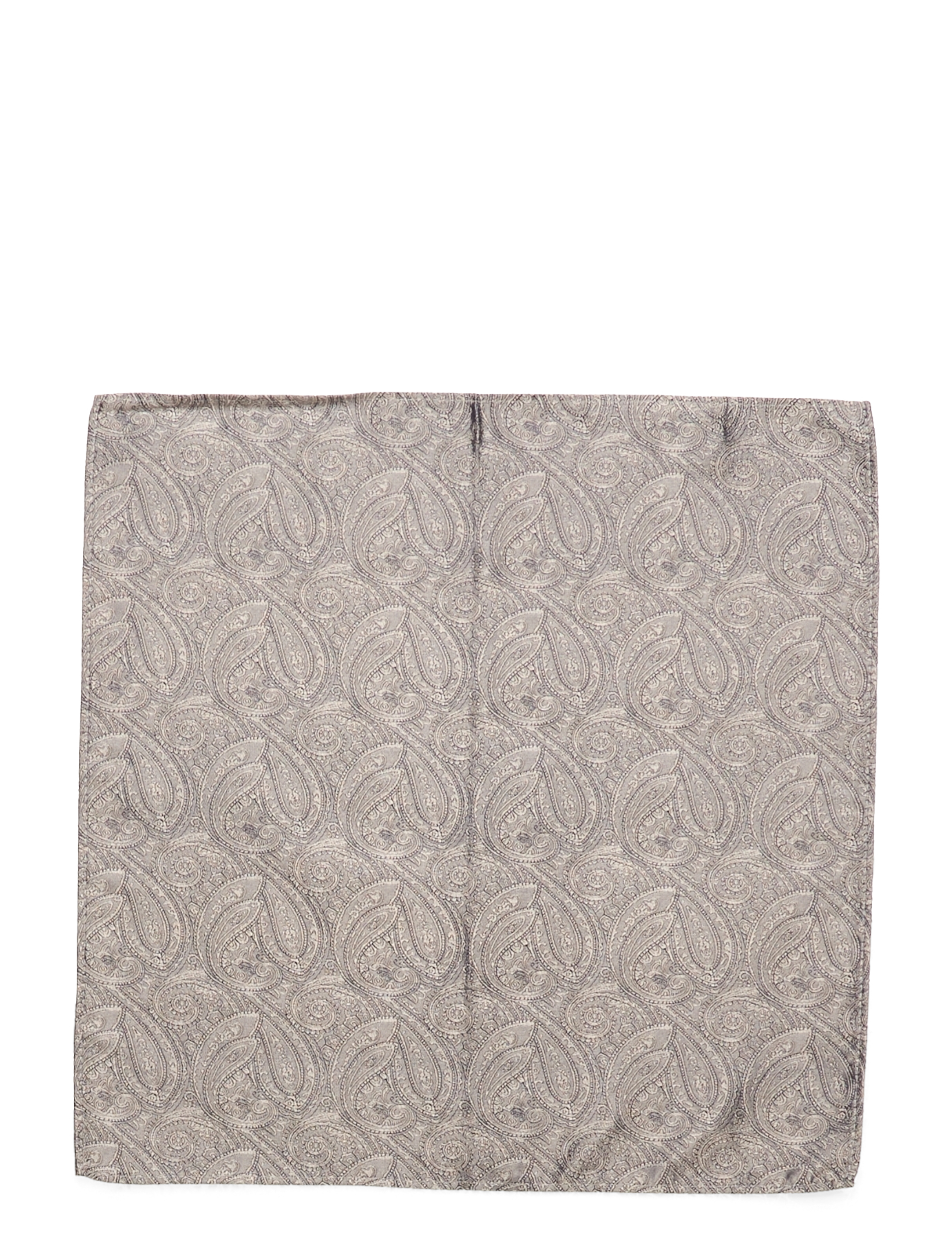 Portia 1924 Paisley Silk Pocket Square, One Size, Accessories, Beige - Squares, Männerswear