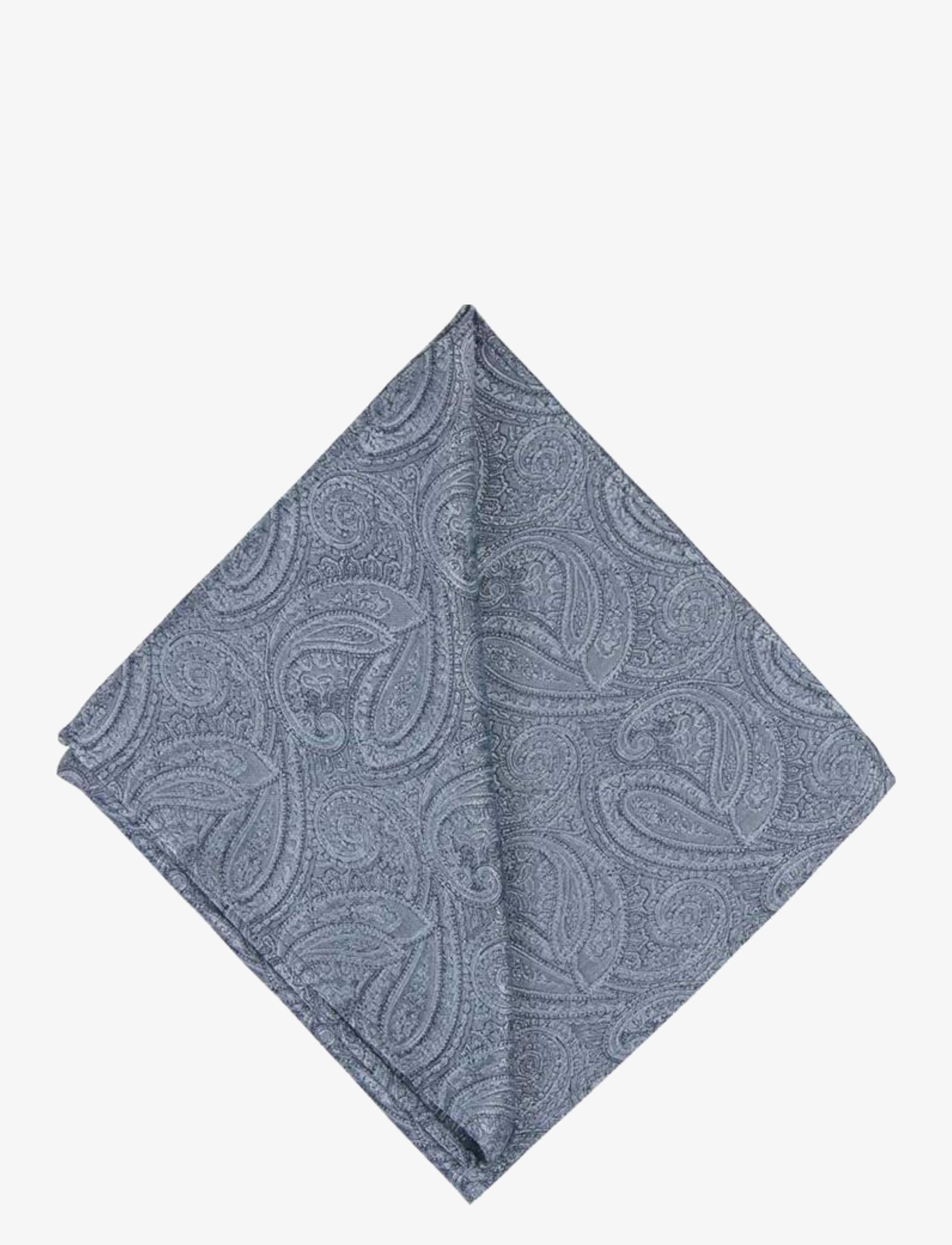 Portia 1924 Paisley Silk Pocket Square - Einstecktücher - BLUE / navy