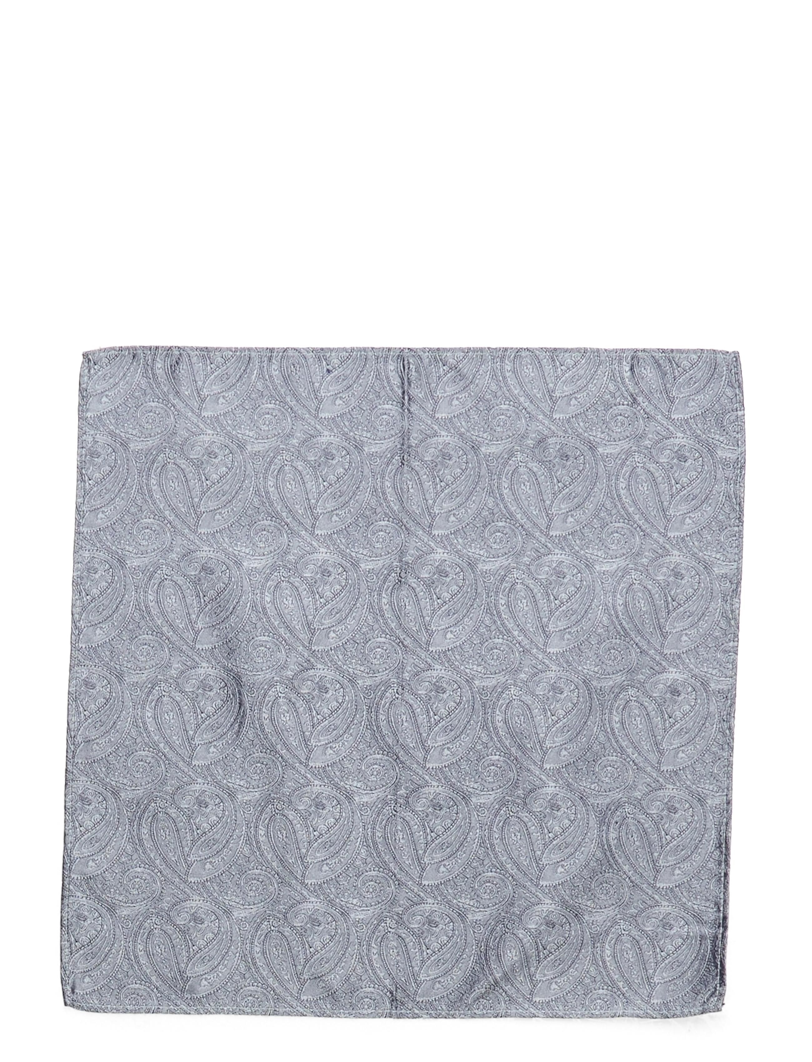 Portia 1924 - Paisley Silk Pocket Square - lommeklude - blue - 1