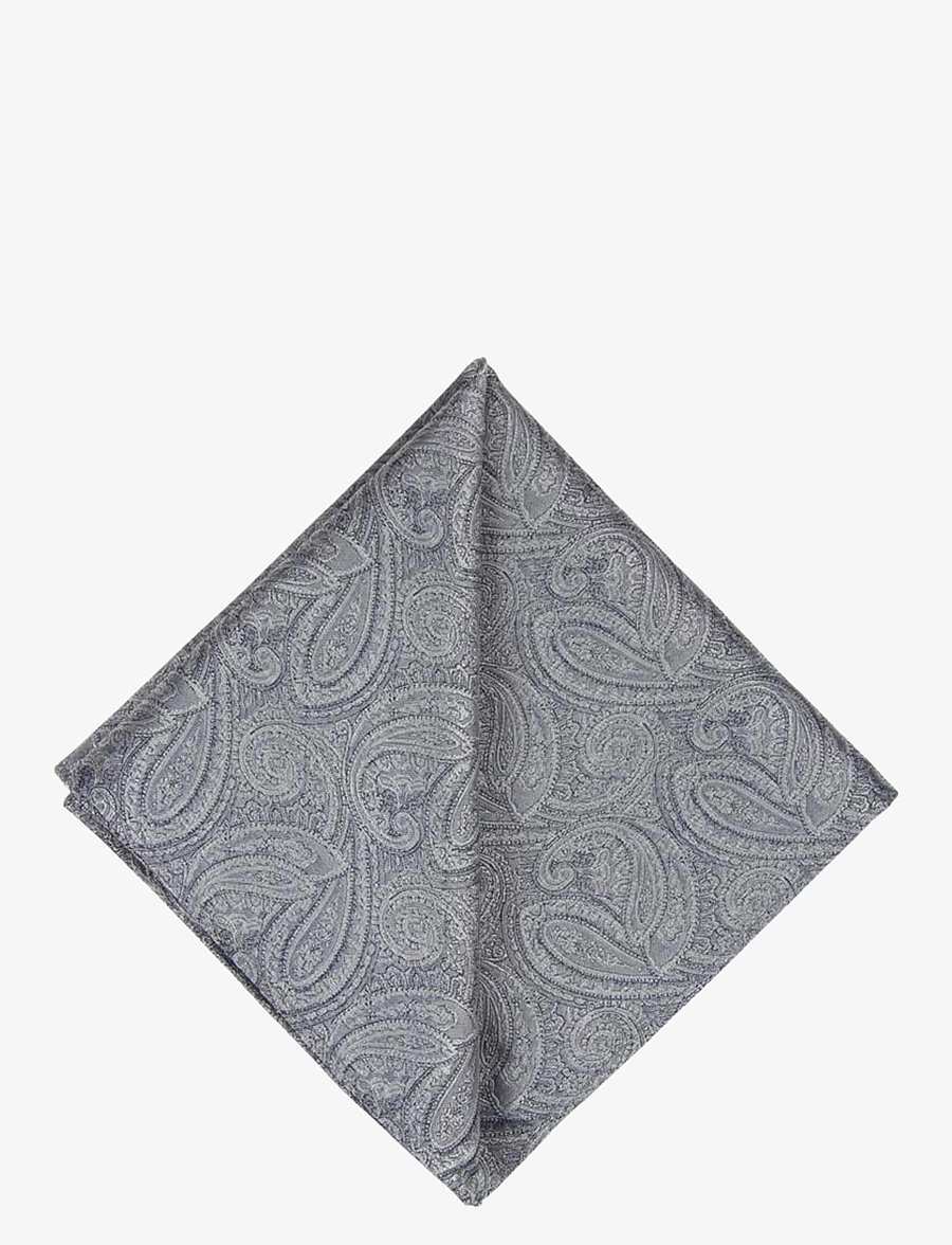Portia 1924 - Paisley Silk Pocket Square - taskurätid - grey - 0