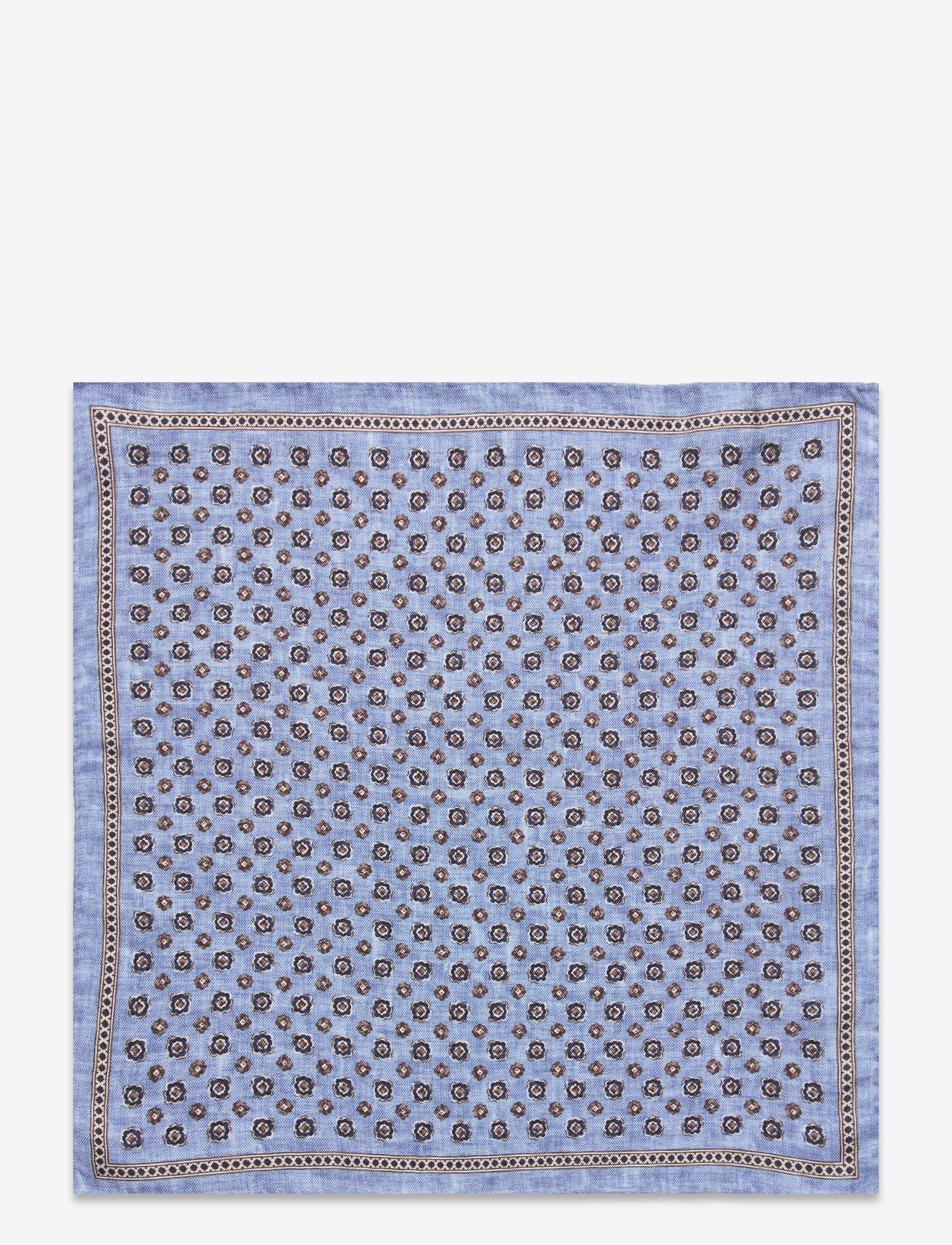 Portia 1924 - Pattern Silk Pocket Square - madalaimad hinnad - blue - 0