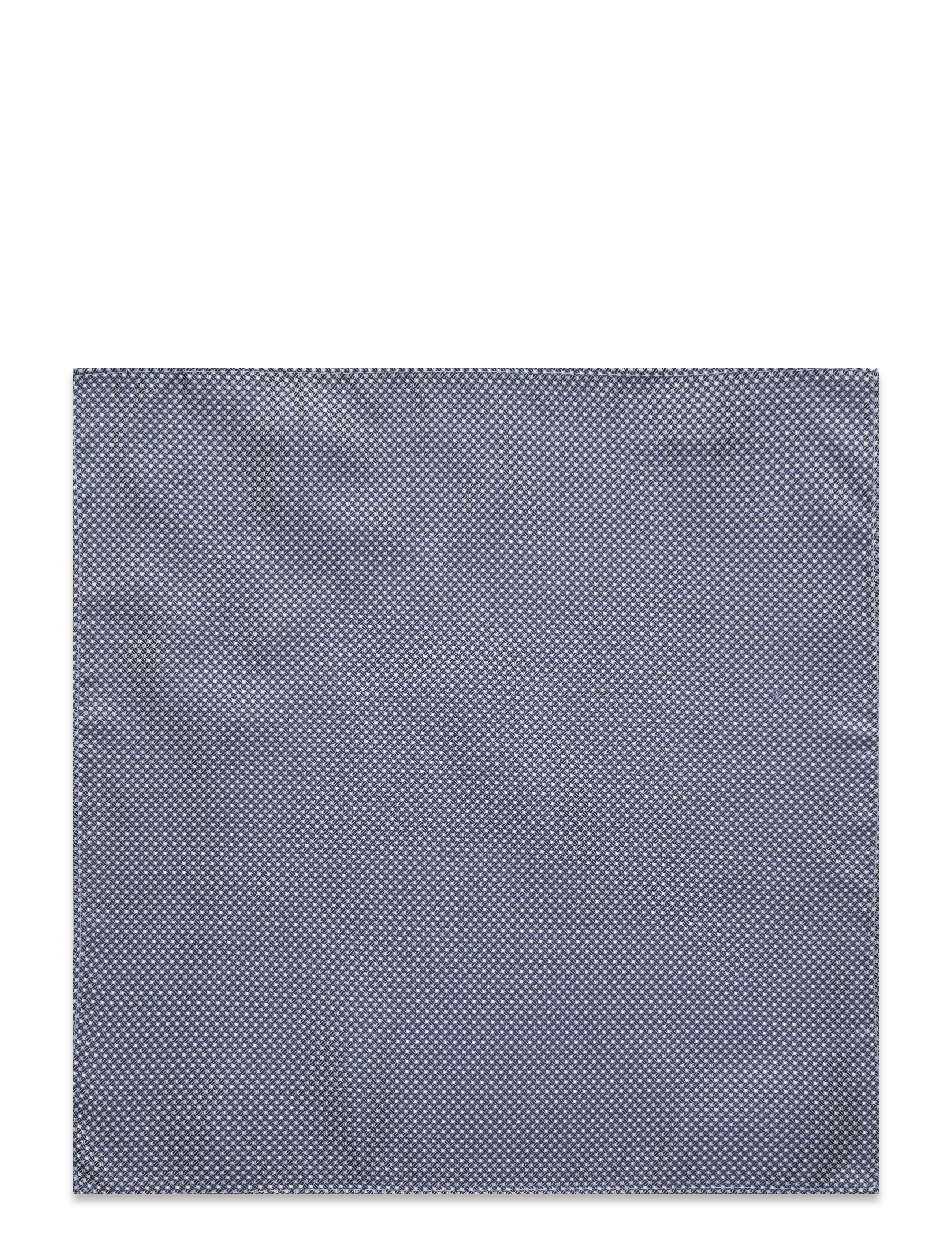 Portia 1924 Pattern Silk Pocket Square - Ties & Accessories - BLUE / navy