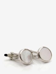 Mother of Pearl Cuff Links - SILVER