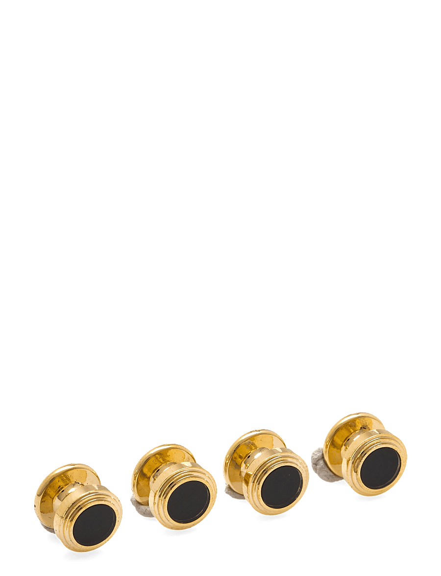 Portia 1924 - Gold & Studset 4 buttons - mansetinööbid - gold/black - 2