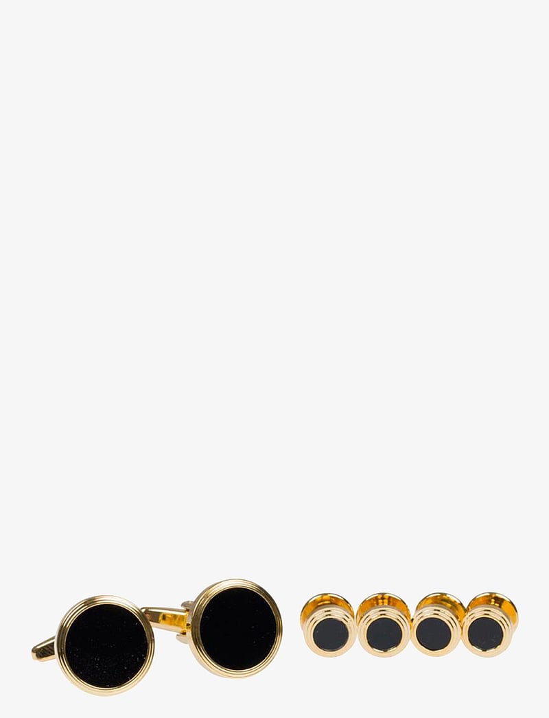 Portia 1924 - Gold & Cuff Links & Studset - manchetknapper - gold/black - 0