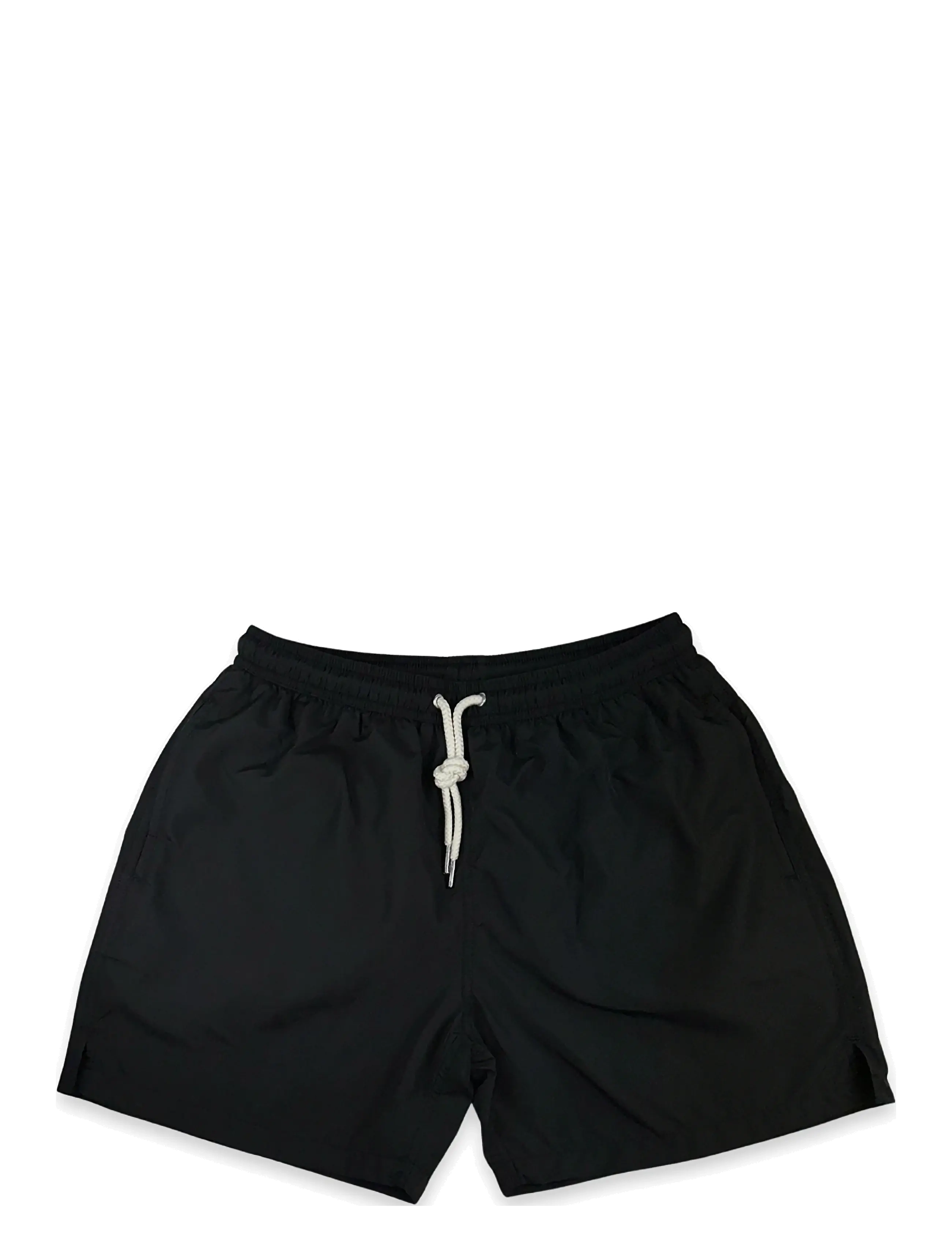 Portia 1924 Solid Swim Shorts, L, Bademode, Schwarz - Männerswear