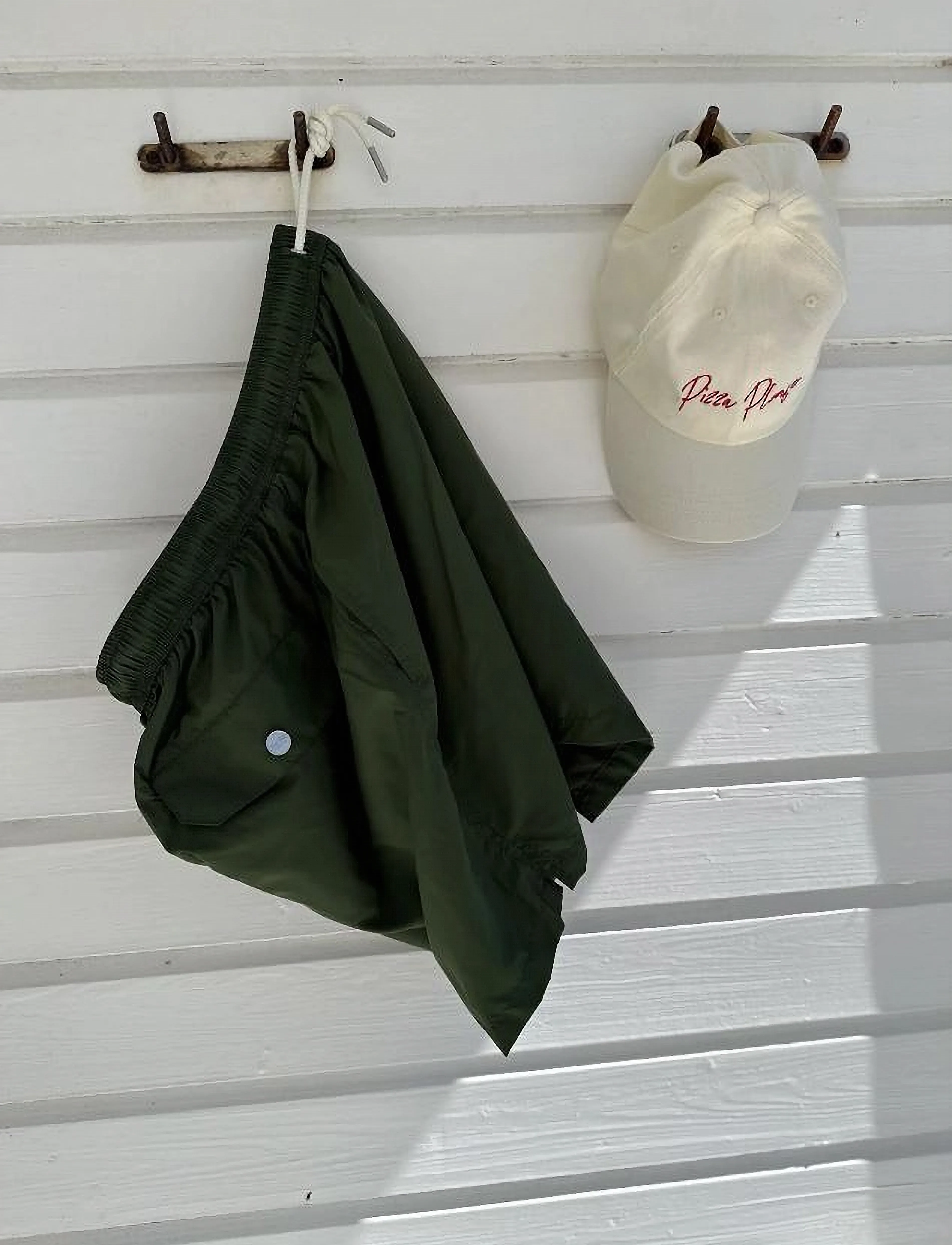 Portia 1924 Solid Swim Shorts, XL, Khaki green, Badetøj > Shorts, Herre