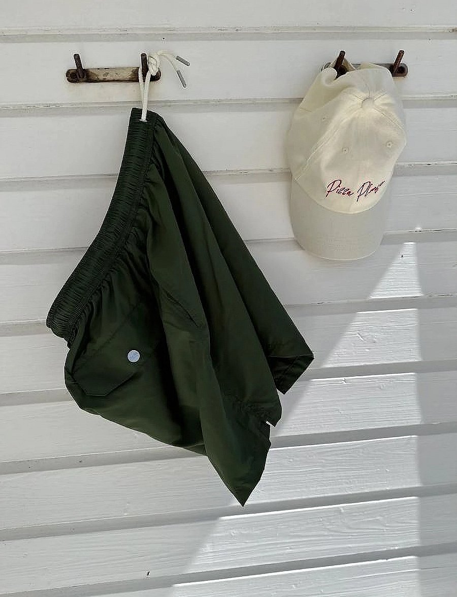 Portia 1924 - Solid Swim Shorts - swim shorts - dark green - 0