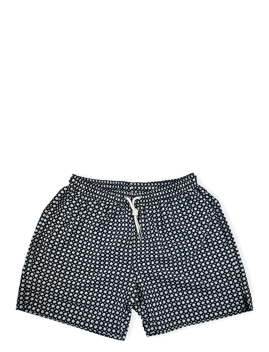 Portia 1924 - Floral Swimshorts - badehose - blue - 0