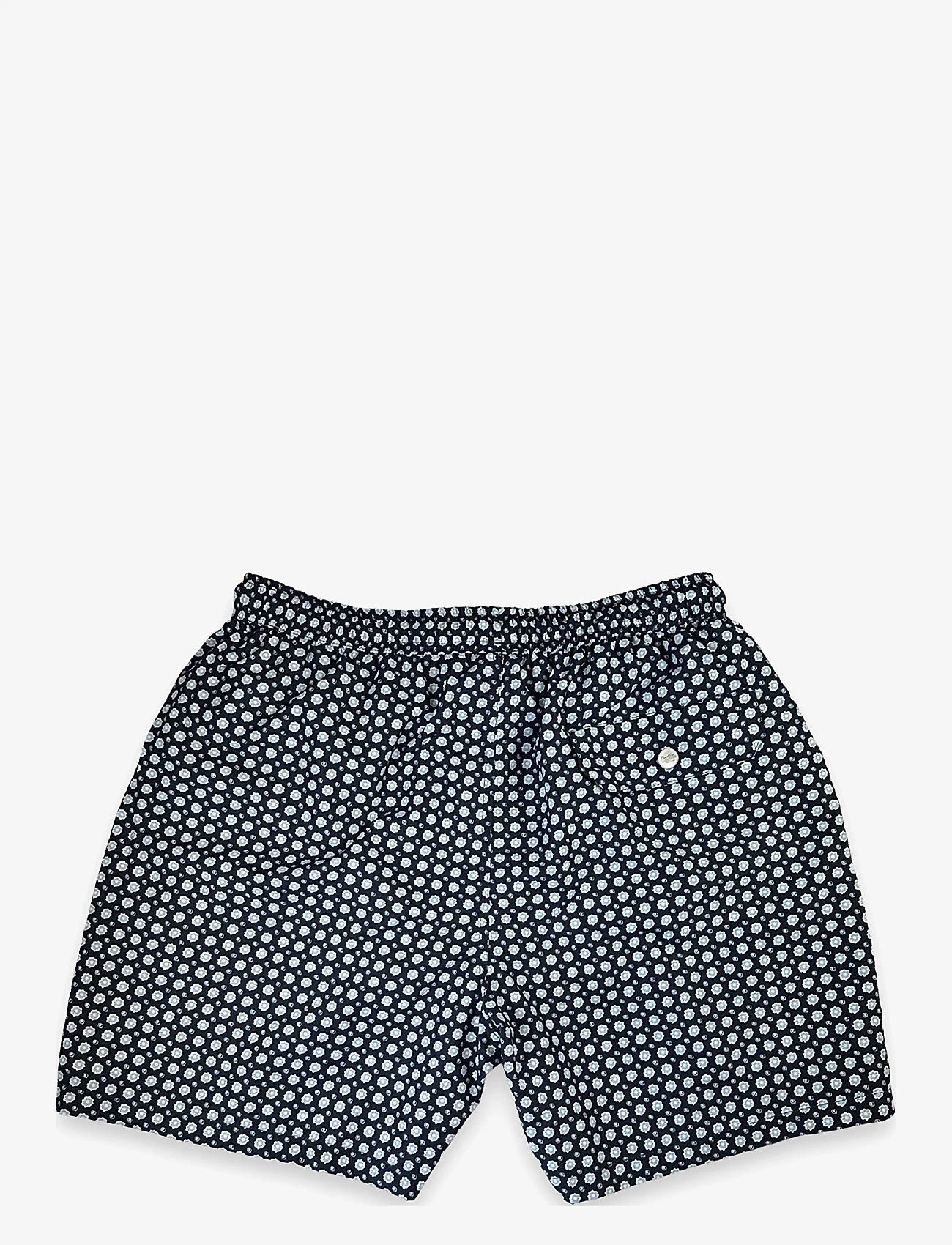 Portia 1924 - Floral Swimshorts - badeshorts - blue - 1