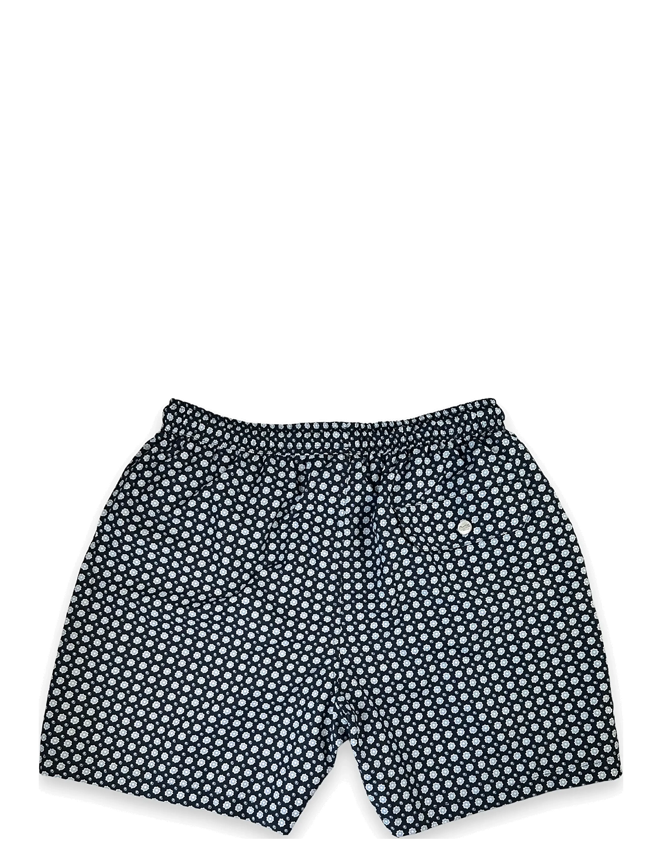 Portia 1924 - Floral Swimshorts - badehose - blue - 1