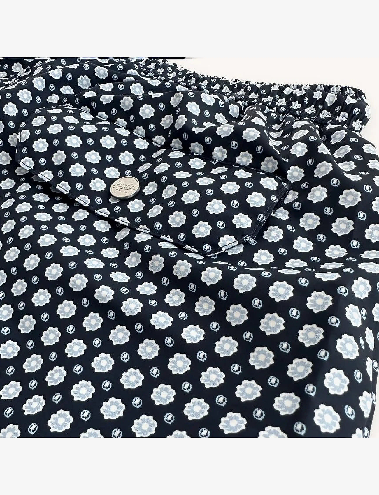 Portia 1924 - Floral Swimshorts - badeshorts - blue - 3