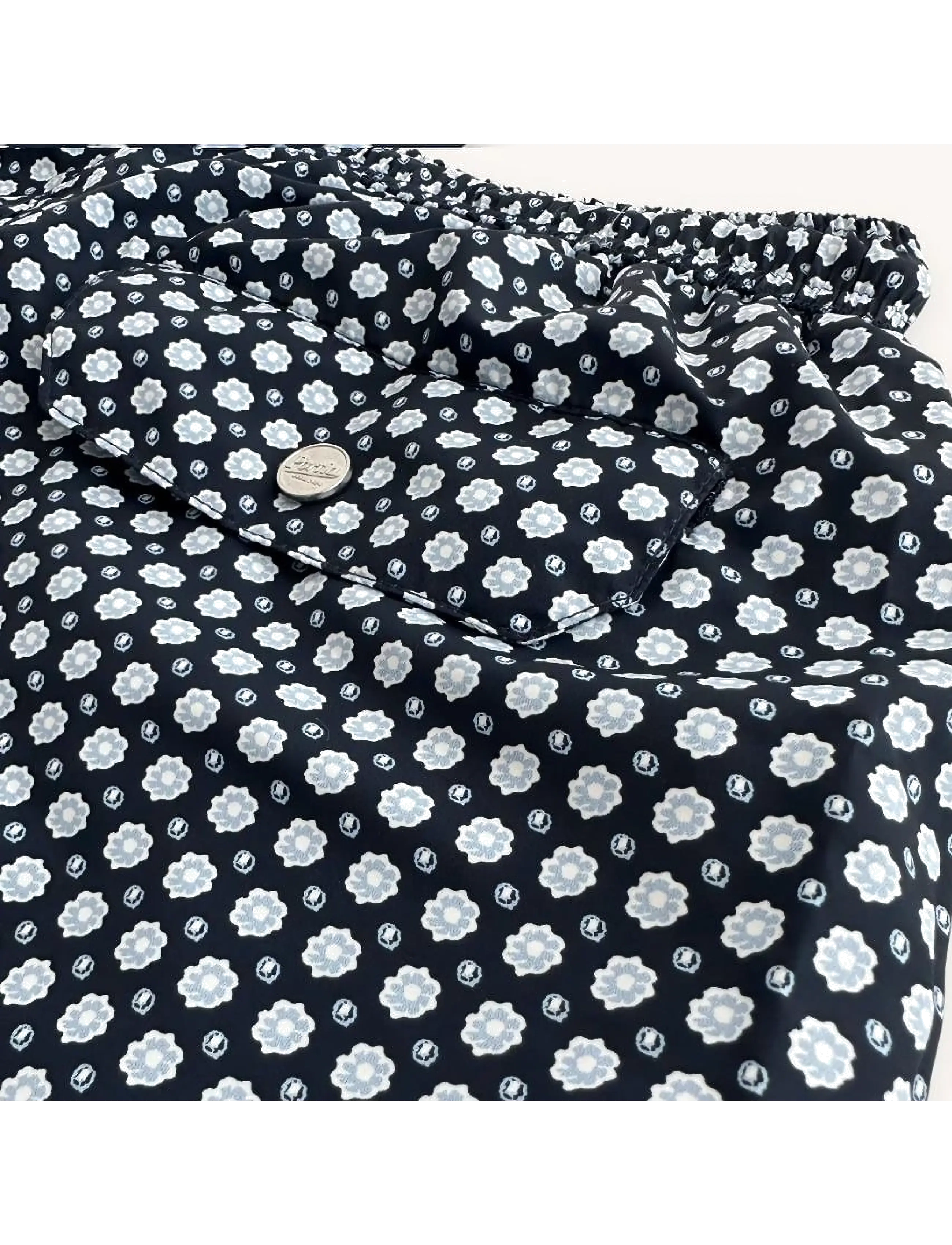 Portia 1924 - Floral Swimshorts - badehose - blue - 3