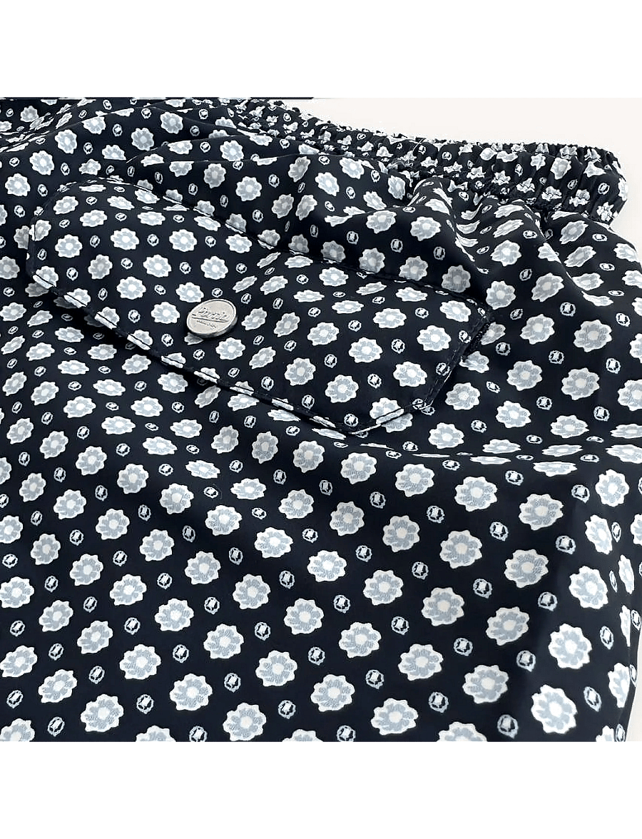 Portia 1924 - Floral Swimshorts - badehose - blue - 3