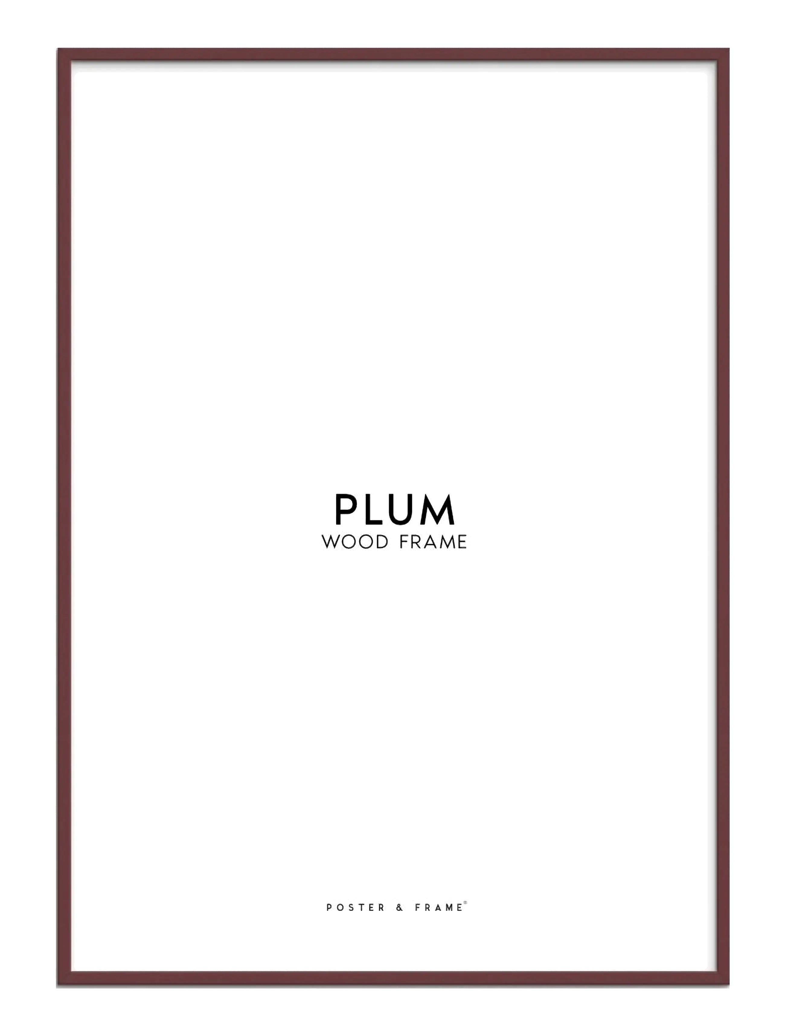 Poster & Frame Plum Wood Frame - Bilderrahmen - PLUM / burgundy