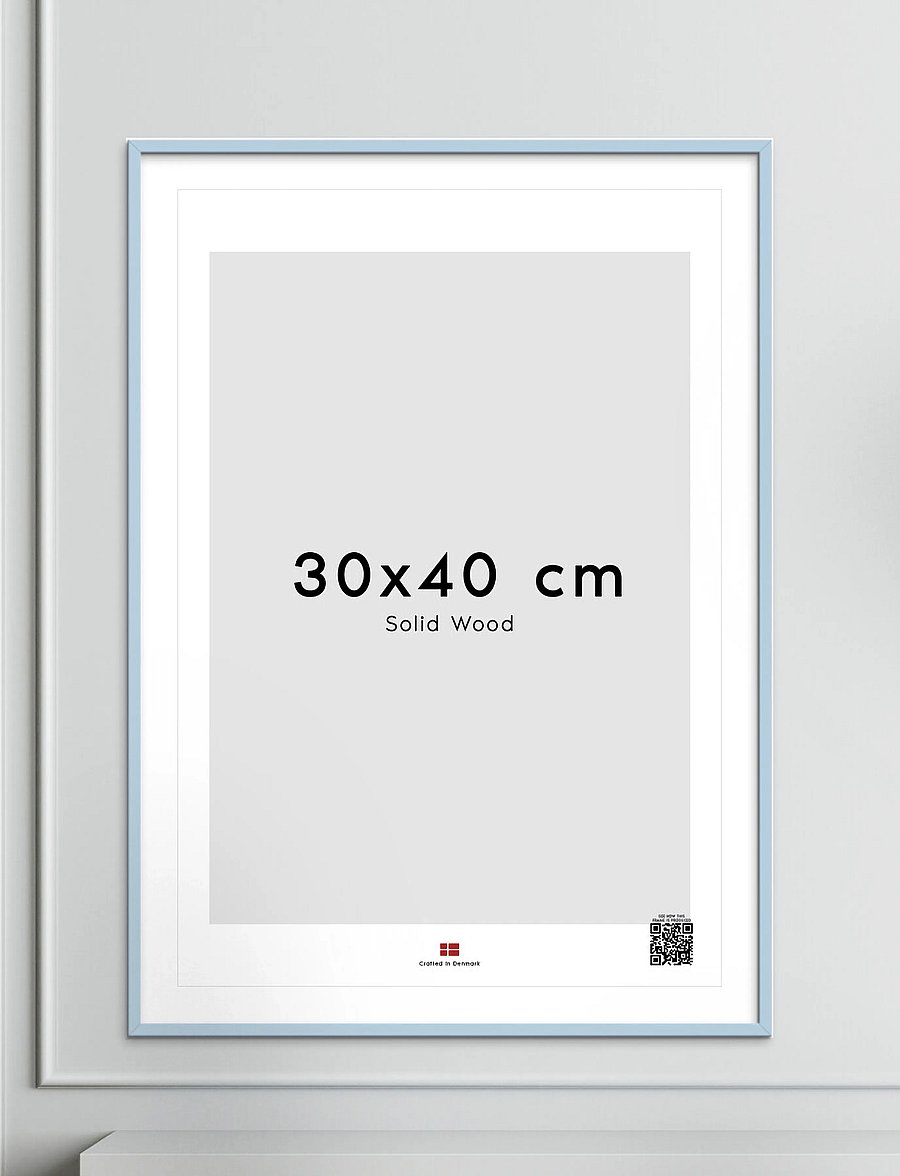Poster & Frame - Sky Blue Wood Frame - bilderrahmen - light blue - 0