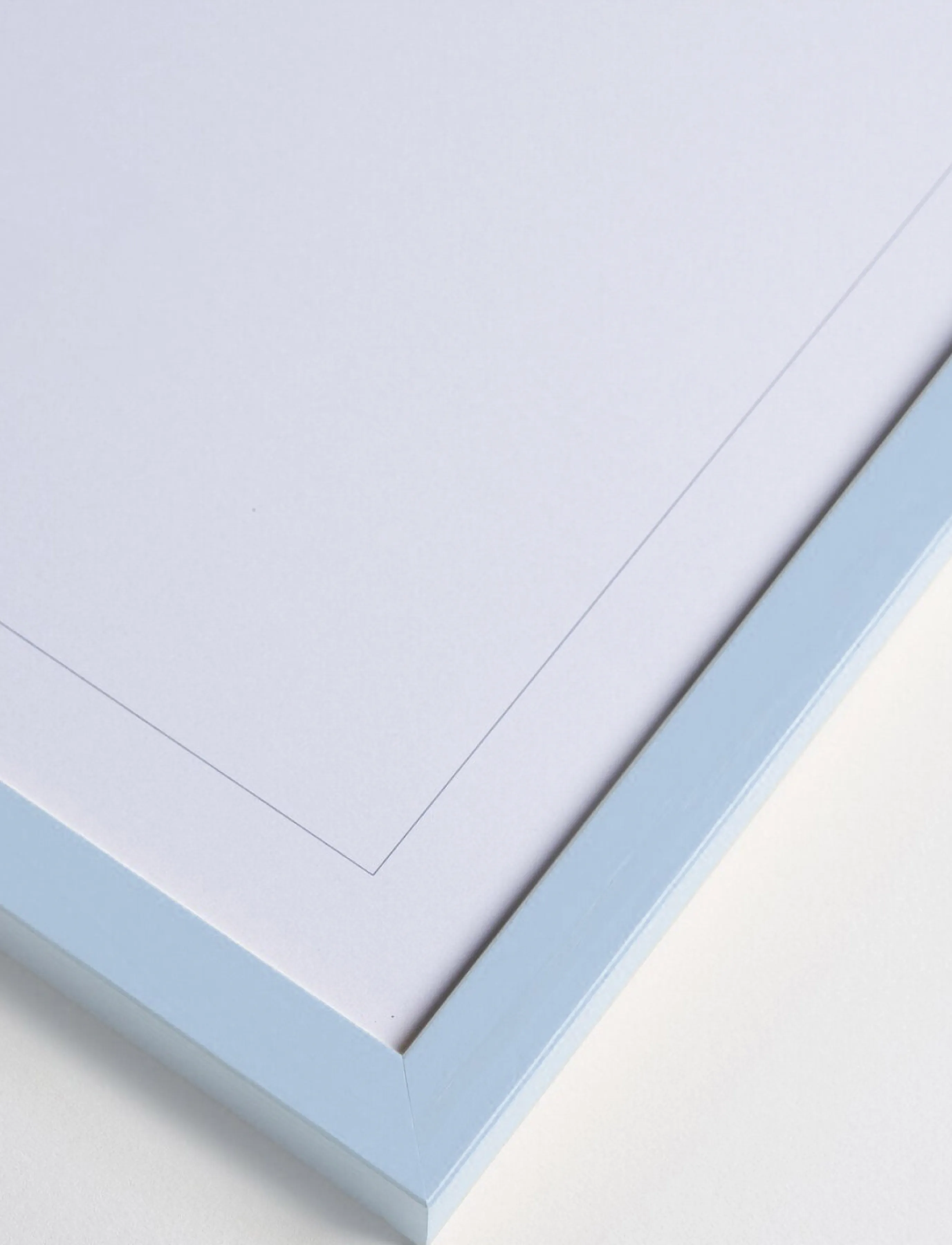Poster & Frame - Sky Blue Wood Frame - light blue - 2