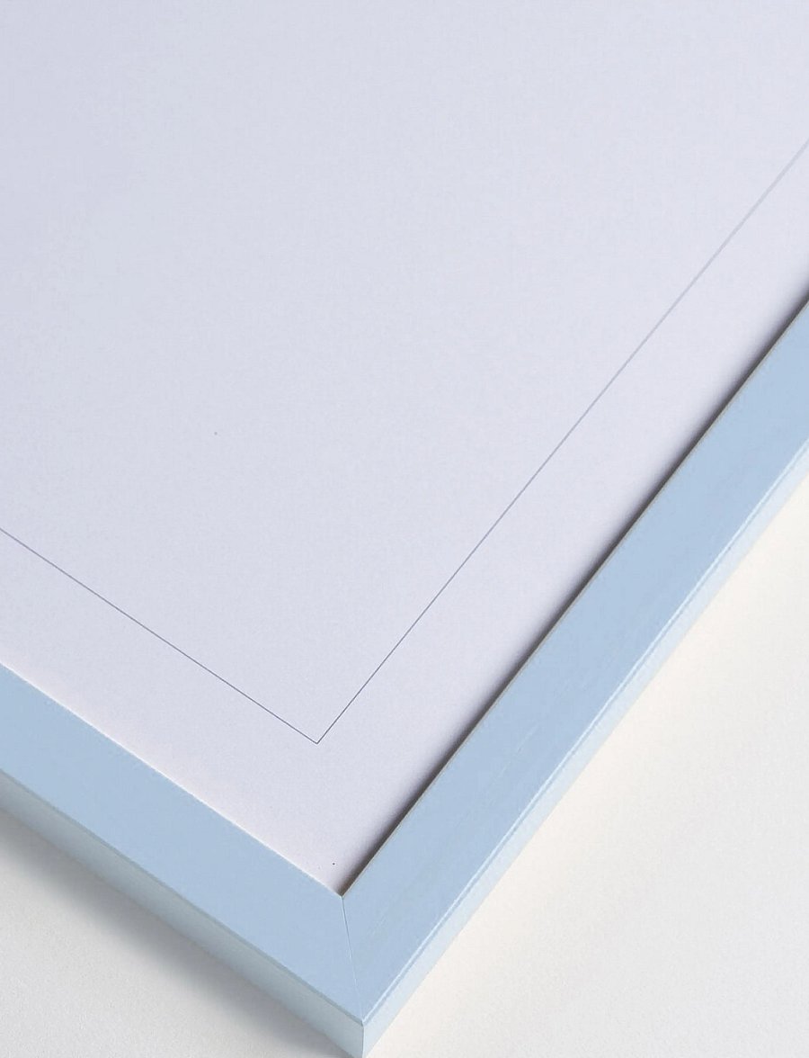 Poster & Frame - Sky Blue Wood Frame - bilderrahmen - light blue - 2