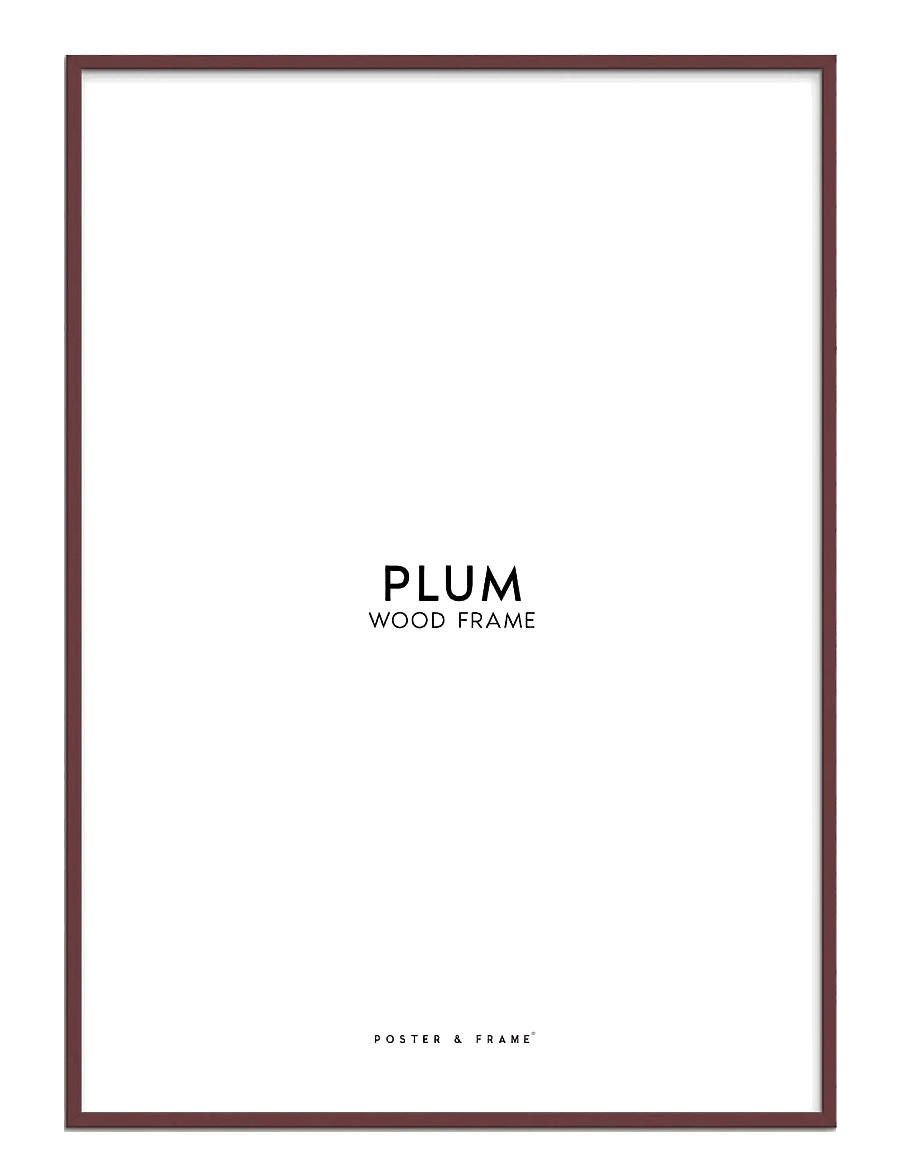 Poster & Frame - Plum Wood Frame - bilderrahmen - plum - 1