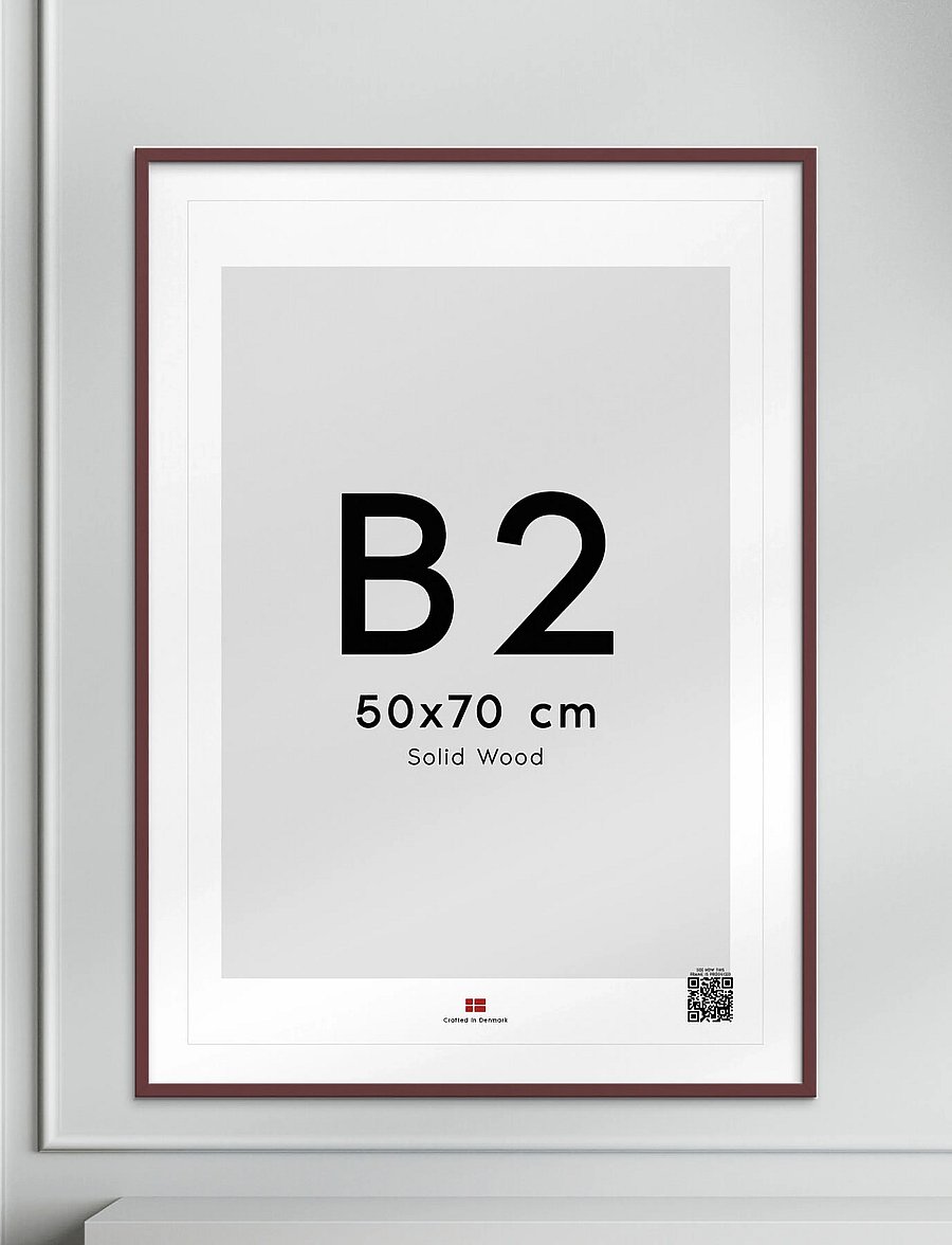 Poster & Frame - Plum Wood Frame - bilderrahmen - plum - 0