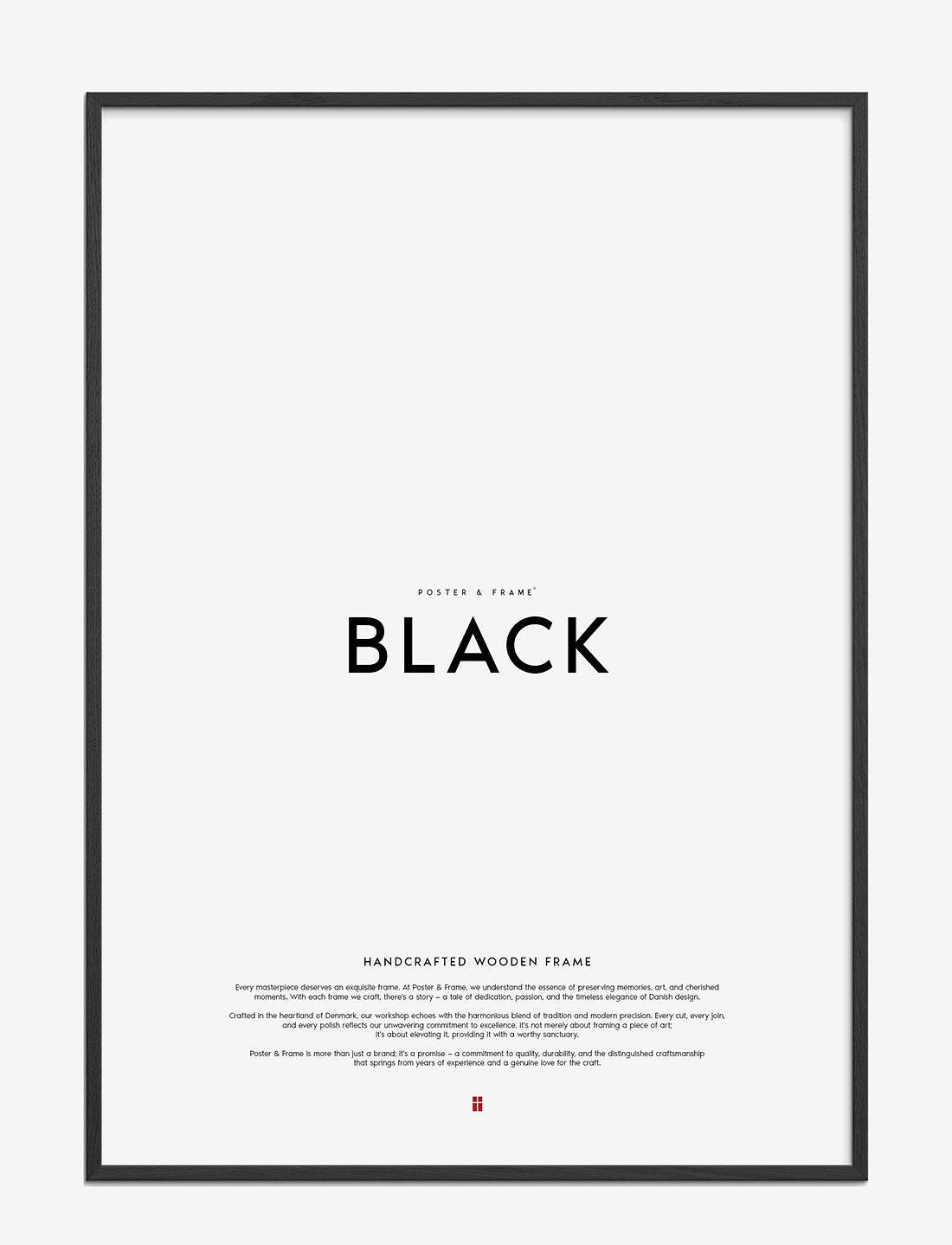 Black discount wooden frame