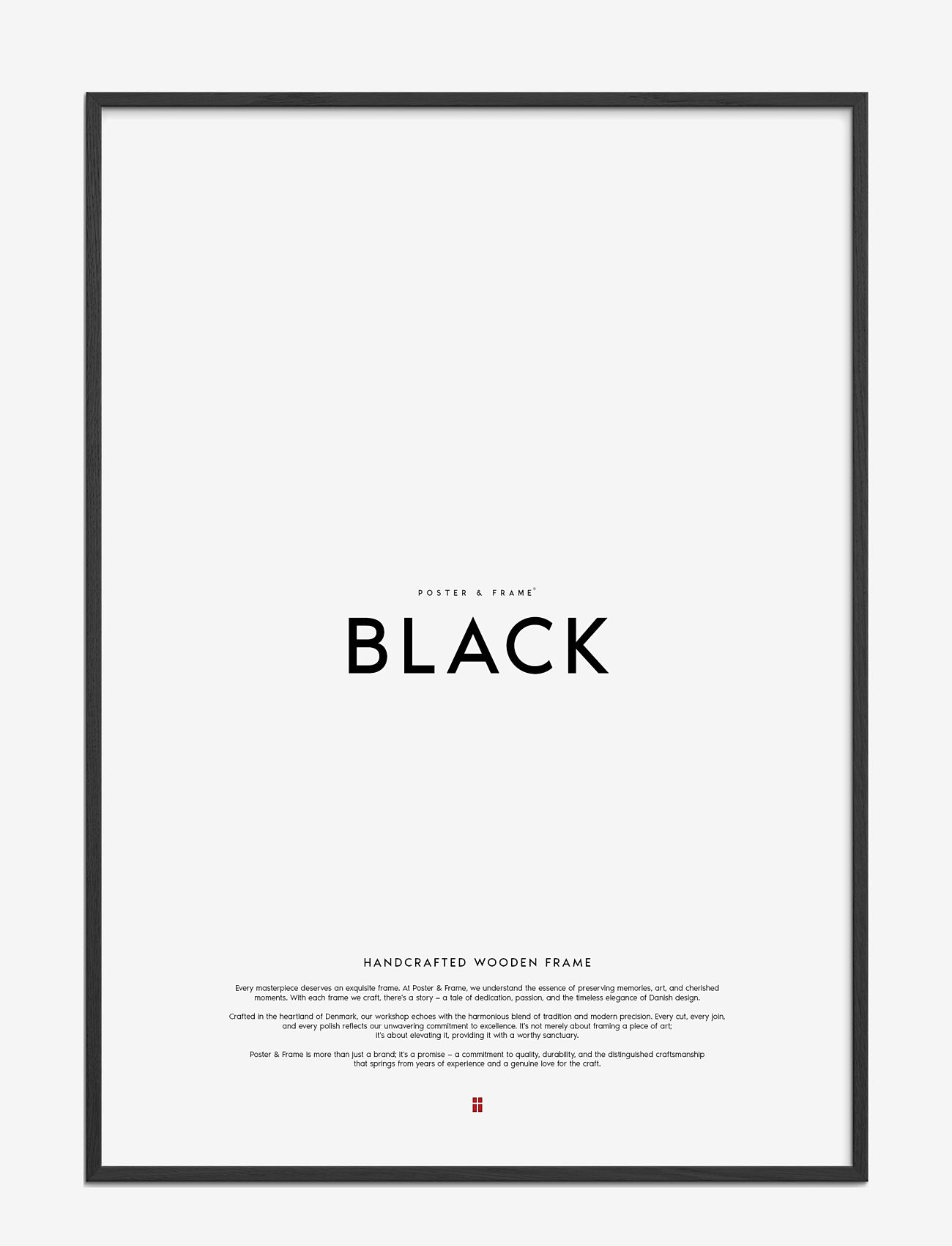 Poster & Frame - Black Wood Frame - laveste priser - black - 0