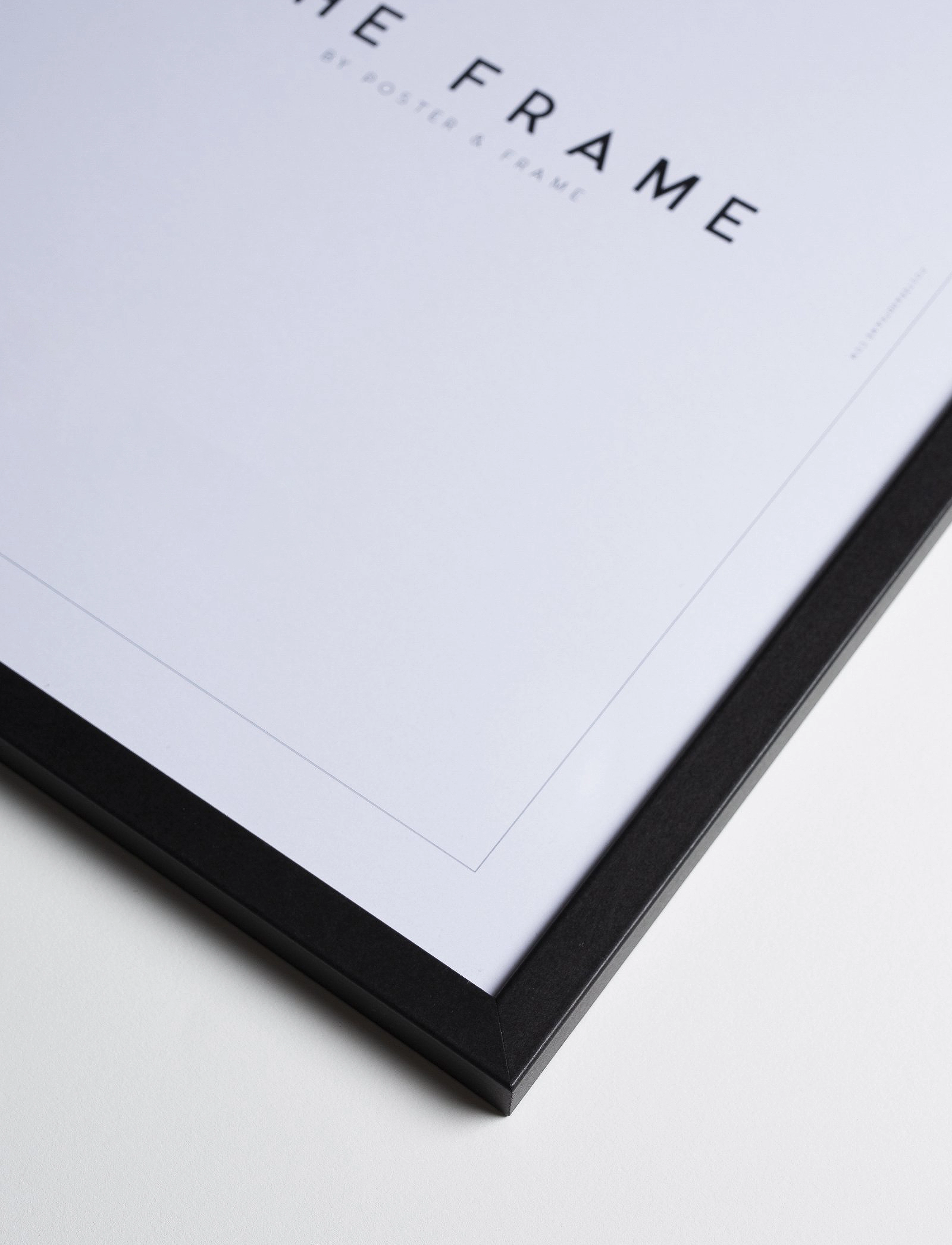 Poster & Frame Black Wood Frame, A2, Decoration, Schwarz - Frames, Homeware