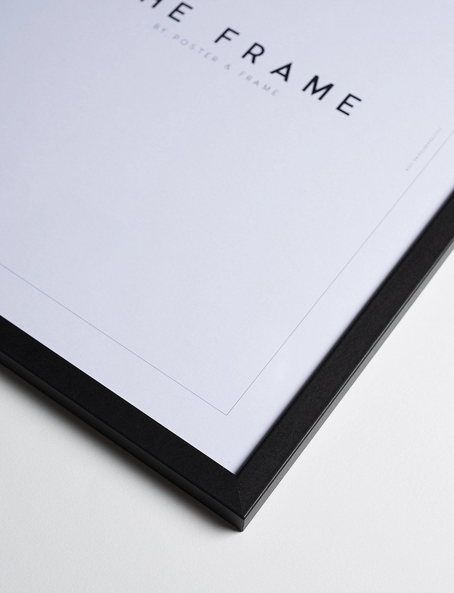 Poster & Frame - Black Wood Frame - bilderrahmen - black - 0