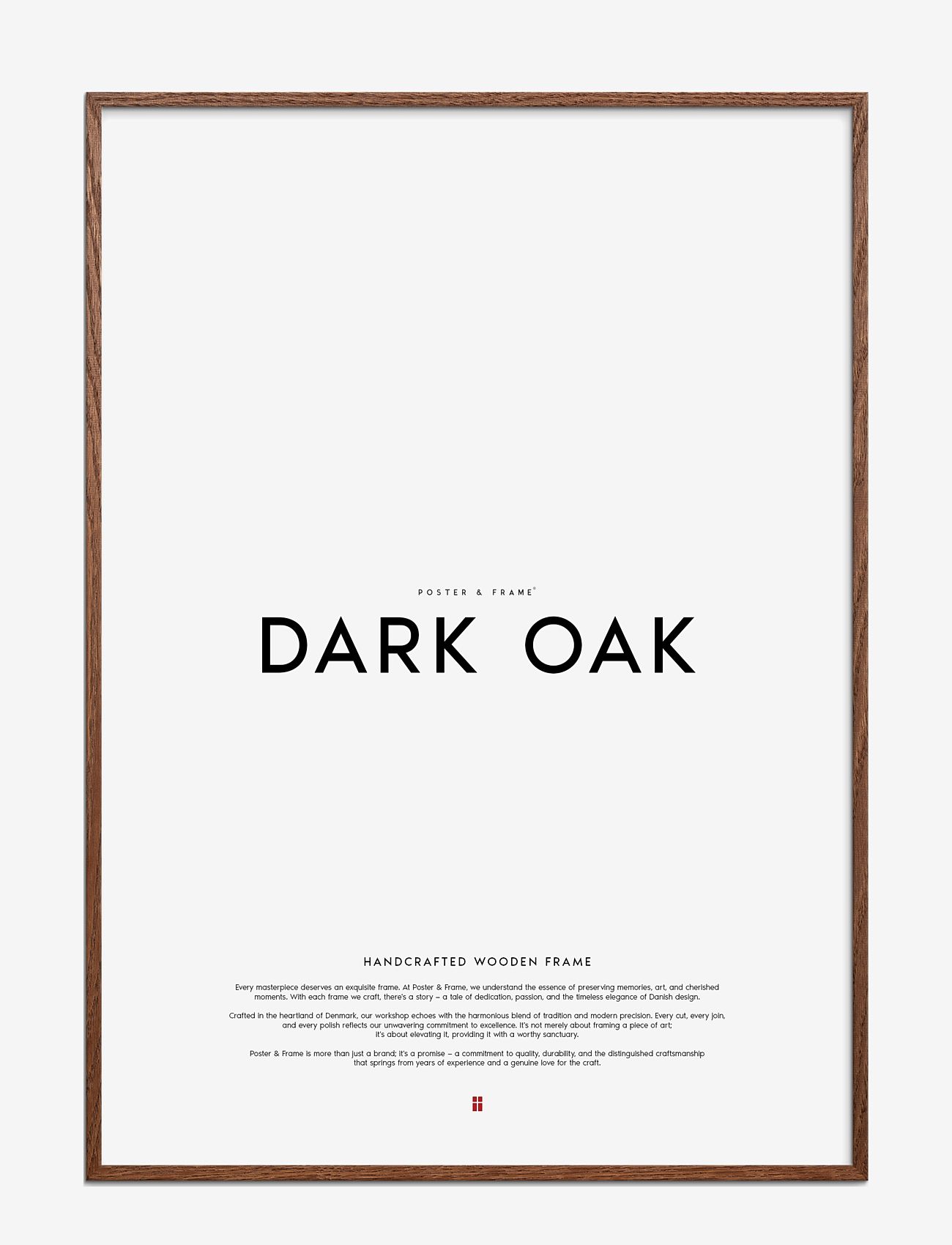 Poster & Frame - Dark Oak Wood Frame - köp efter pris - dark oak - 0