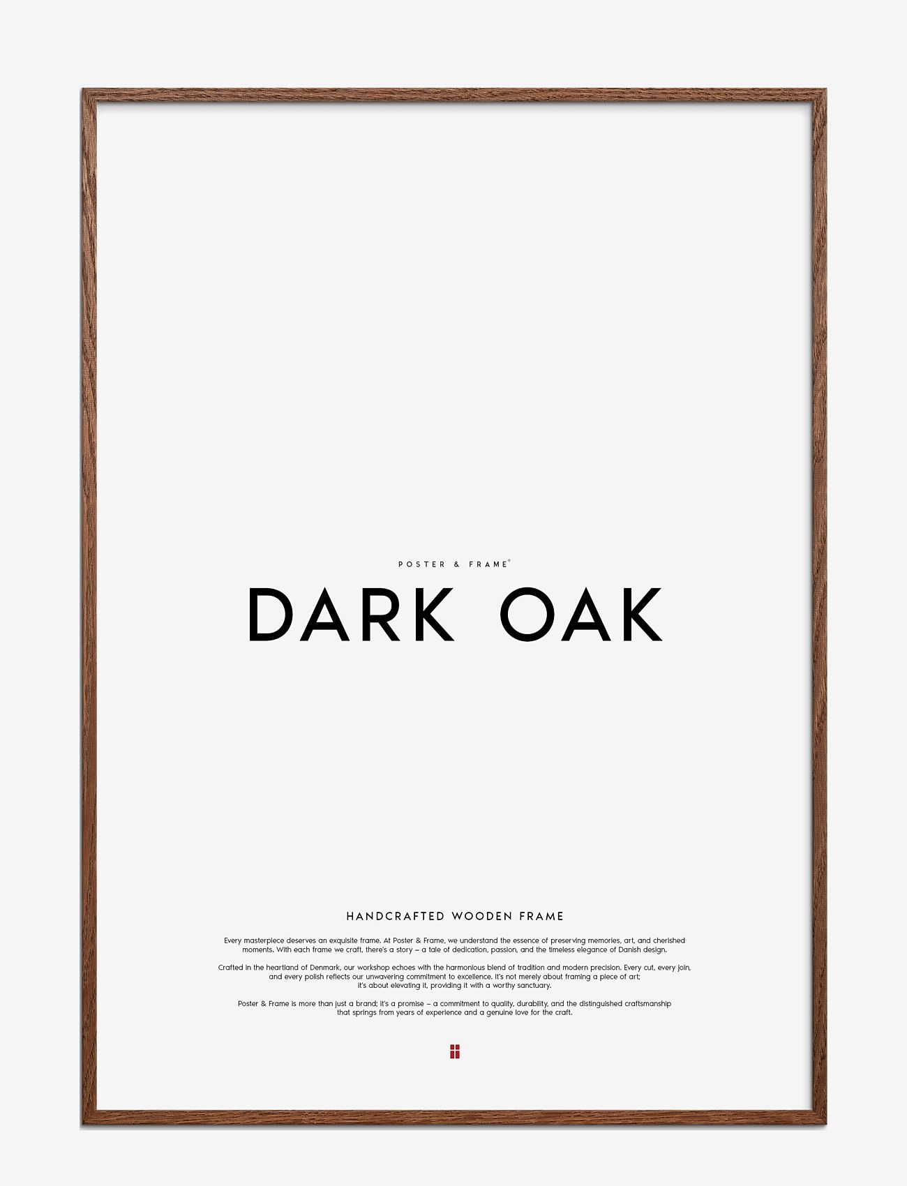 Poster & Frame - Wooden frame - 70x100 - cadres photo - dark oak - 0
