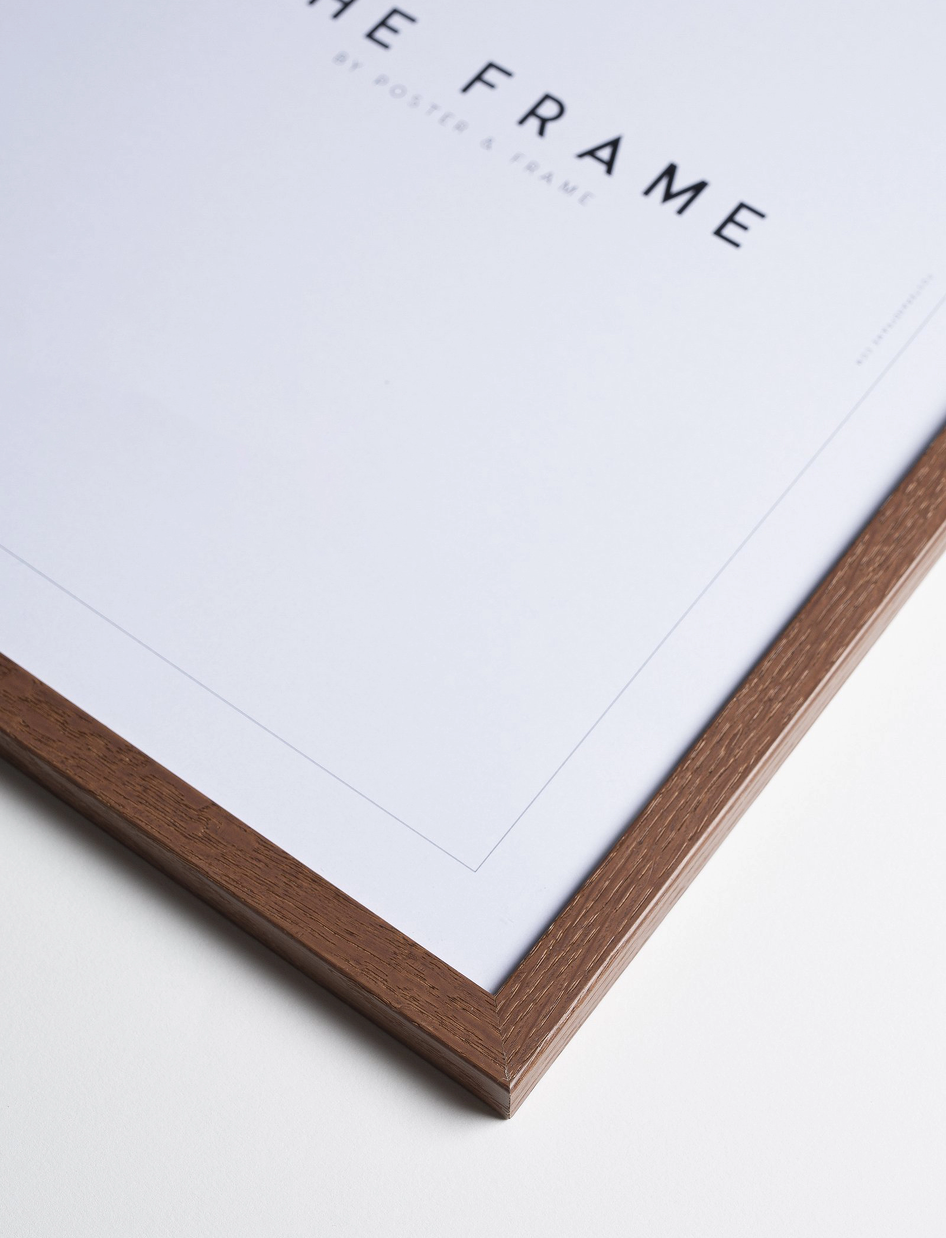 Poster & Frame Dark Oak Wood Frame, A4, Decoration, Braun - Frames, Homeware
