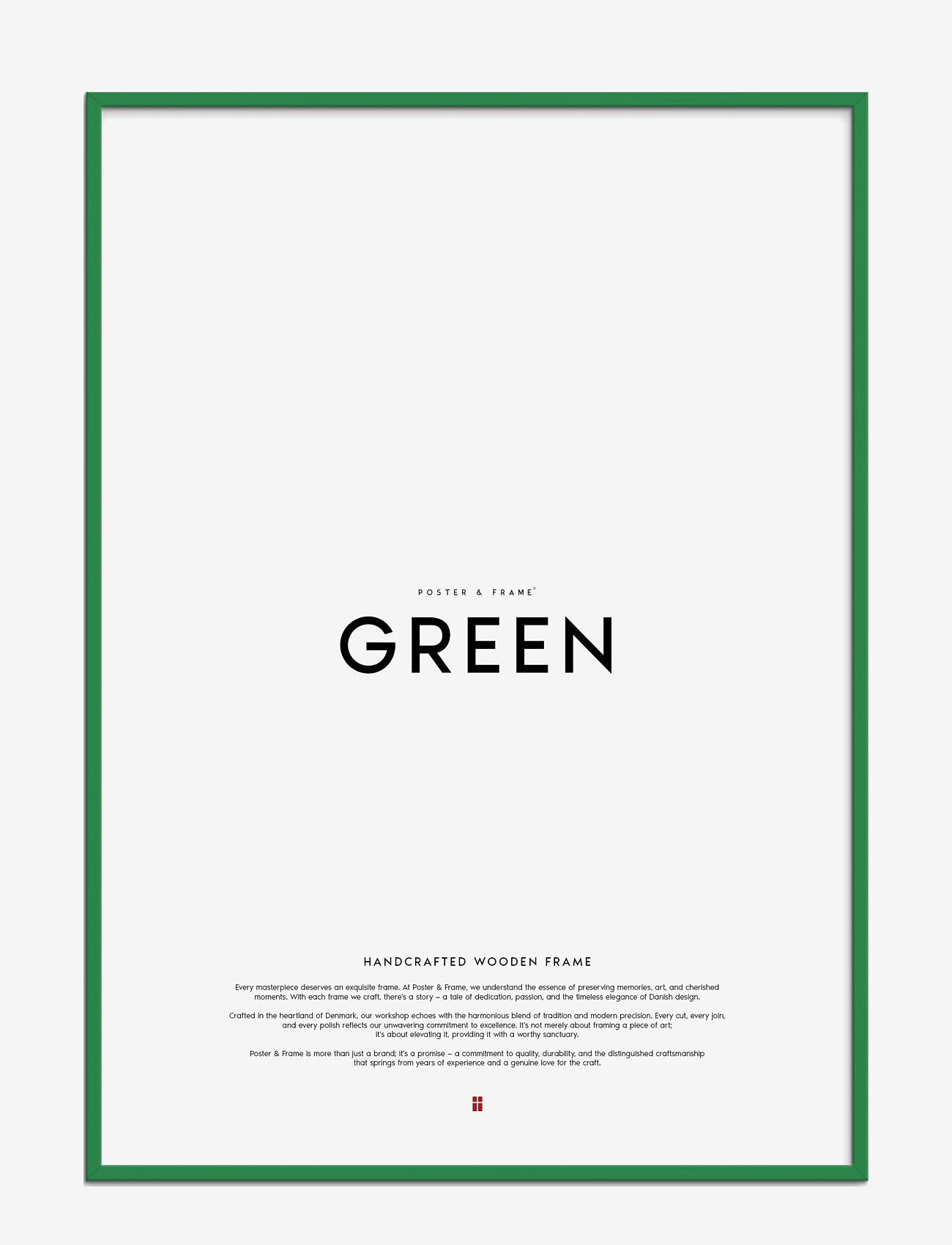 Poster & Frame - Green Wood Frame - nach preis einkaufen - green - 0