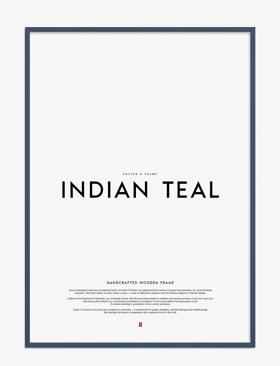 Poster & Frame - Indian Teal Wood Frame - pildiraamid - indian teal - 1