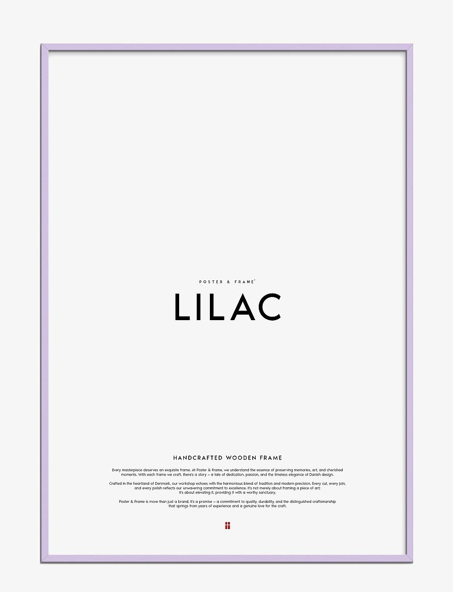 Poster & Frame - Lilac Wood Frame - bilderrahmen - lilac - 1