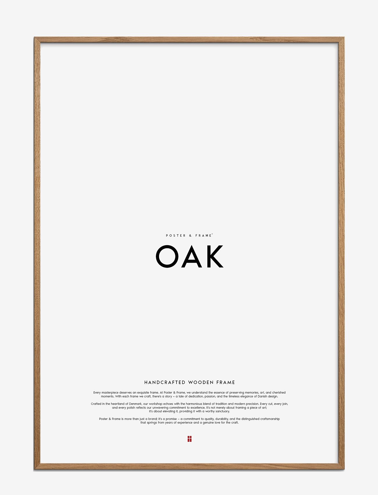 Poster & Frame - Oak Wood Frame - osta hinna alusel - oak - 0