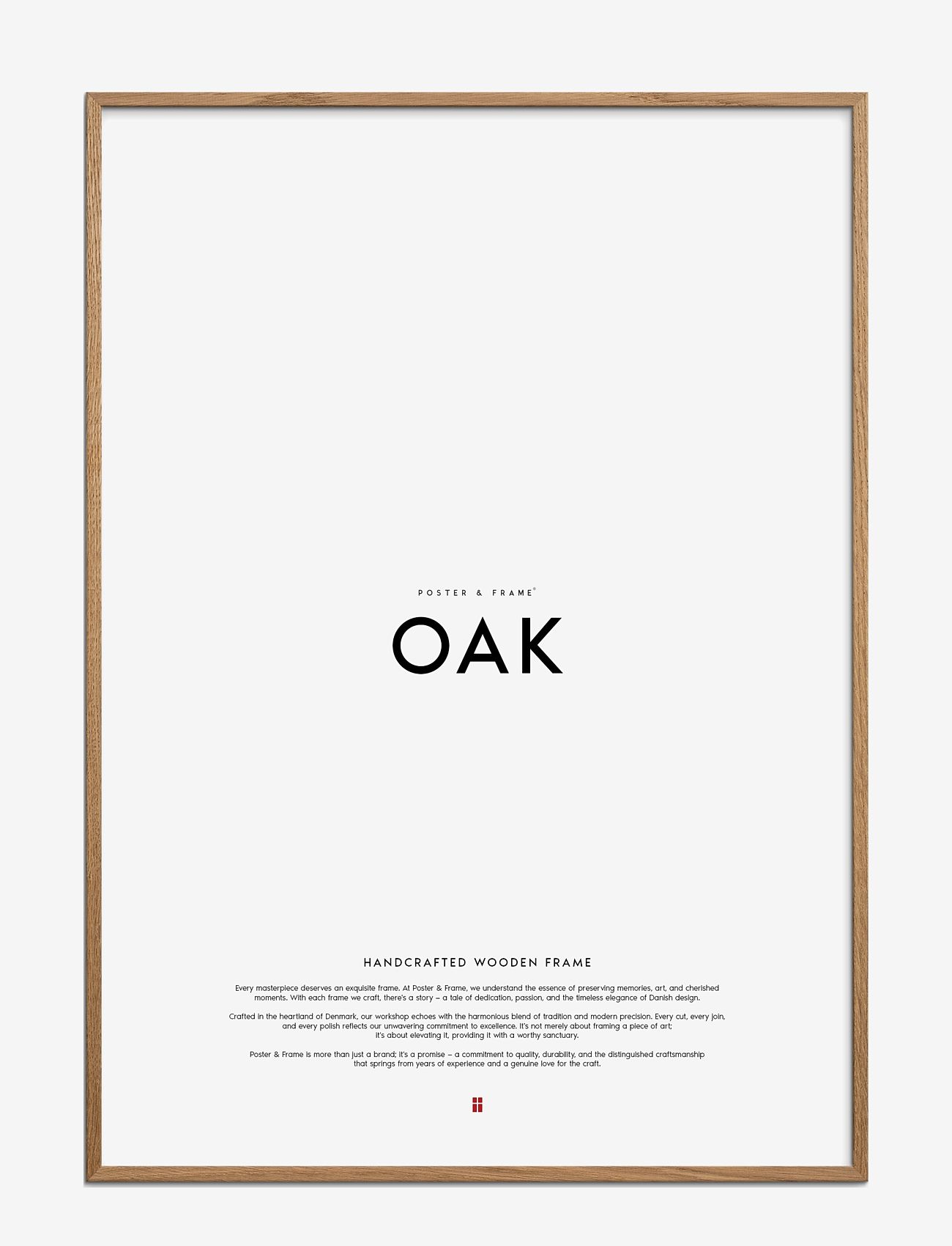 Poster & Frame - Oak Wood Frame - bilderammer - oak - 0