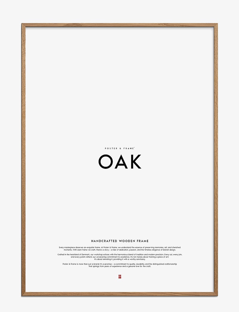 Poster & Frame - Oak Wood Frame - osta hinna alusel - oak - 0