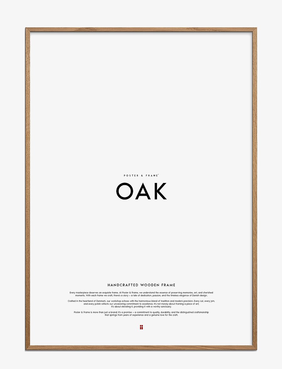 Poster & Frame - Oak Wood Frame - bilderrahmen - oak - 1