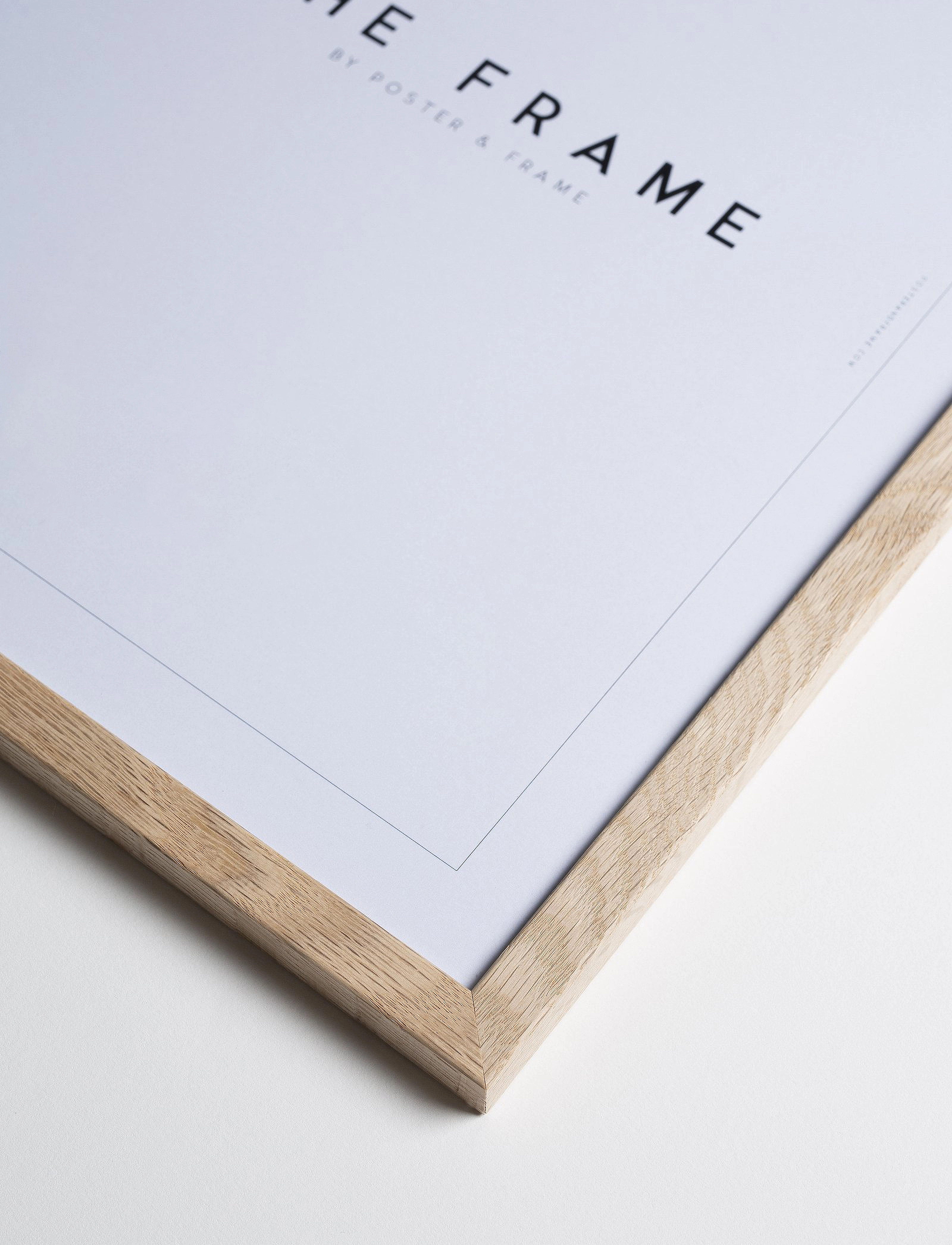 Poster & Frame Oak Wood Frame, A4, Decoration, Braun - Frames, Homeware